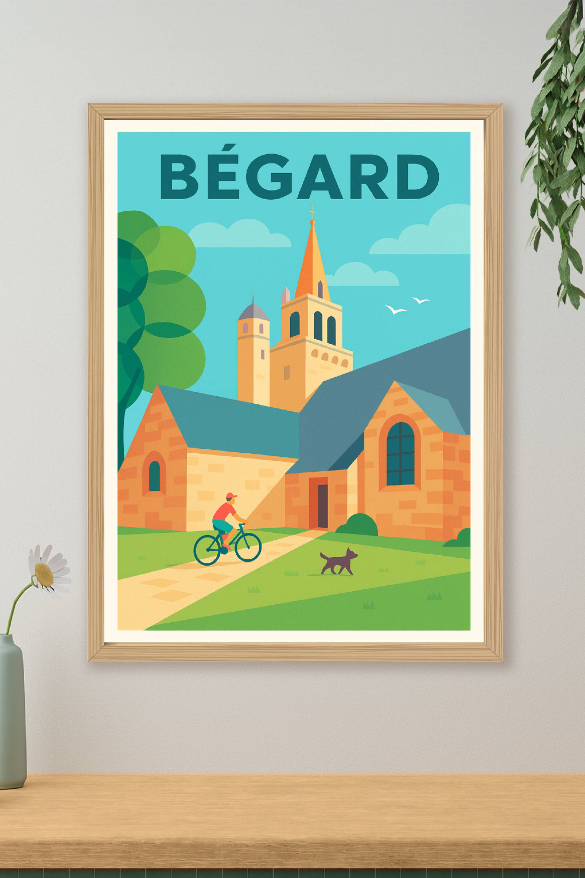 Affiche de Bégard - Charme et sérénité bretonne