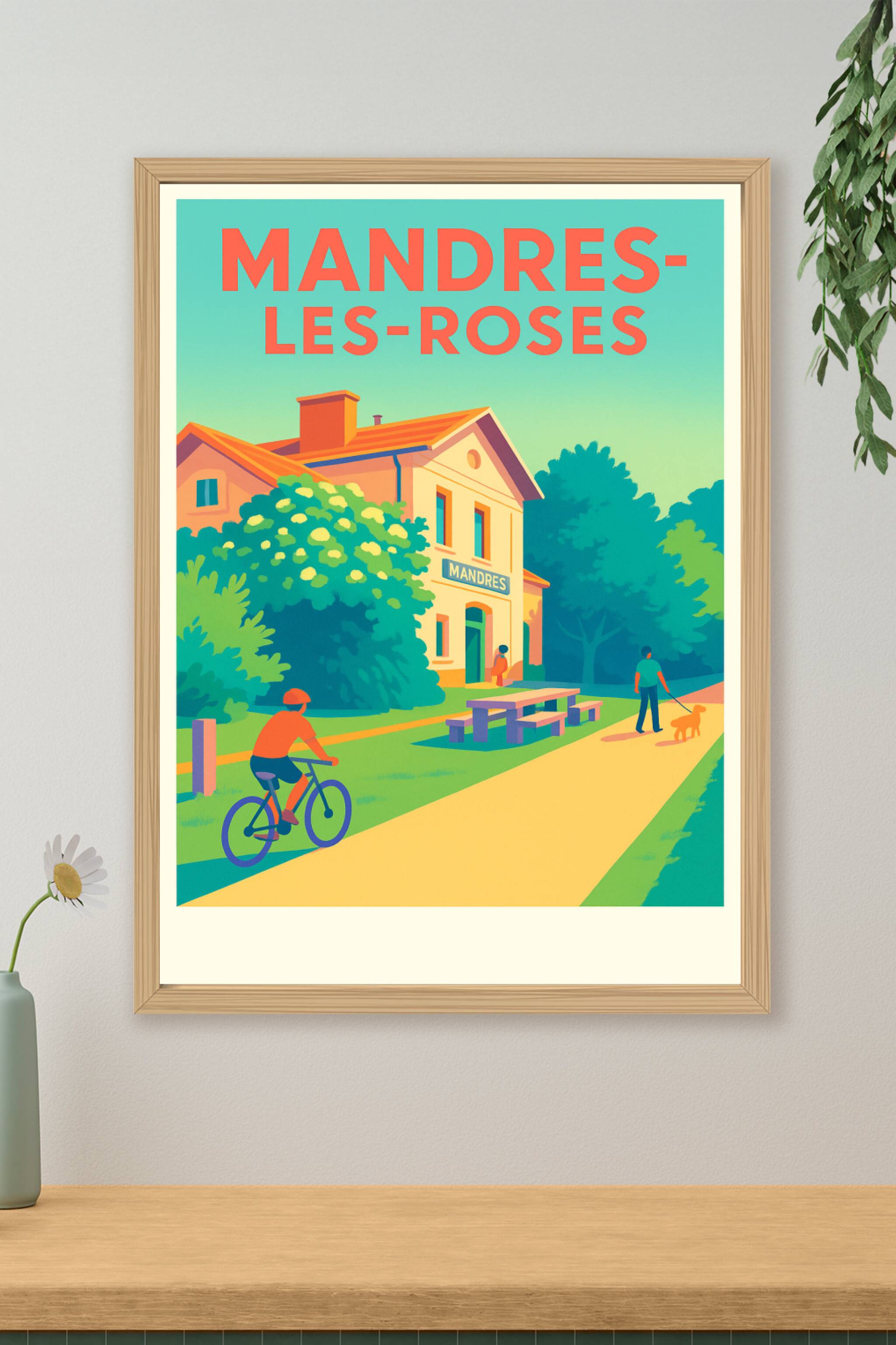 Affiche de Mandres-les-Roses - Charme et douceur de la vie locale