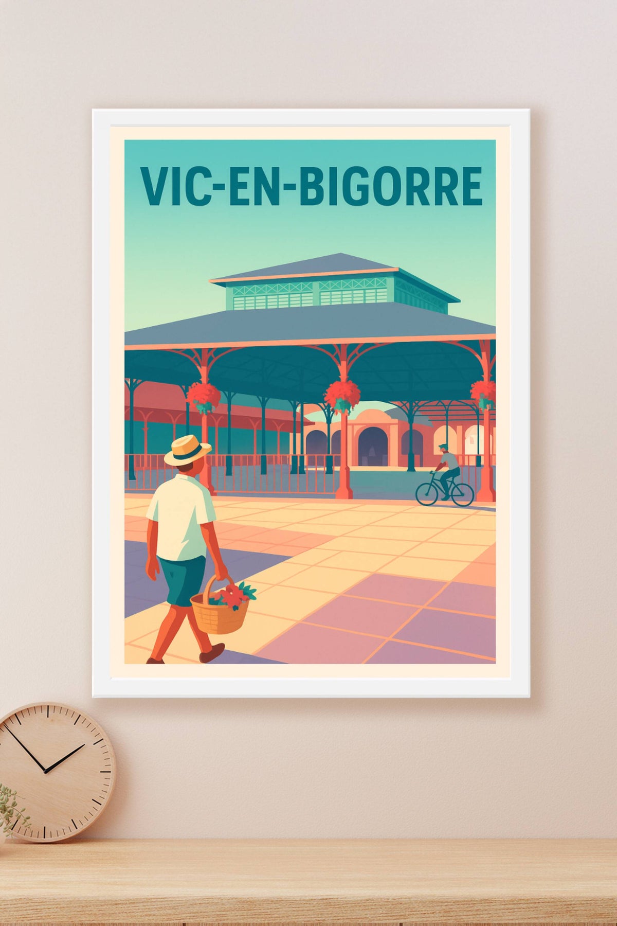 Affiche de Vic-en-Bigorre - Charme et douceur sous les halles historiques