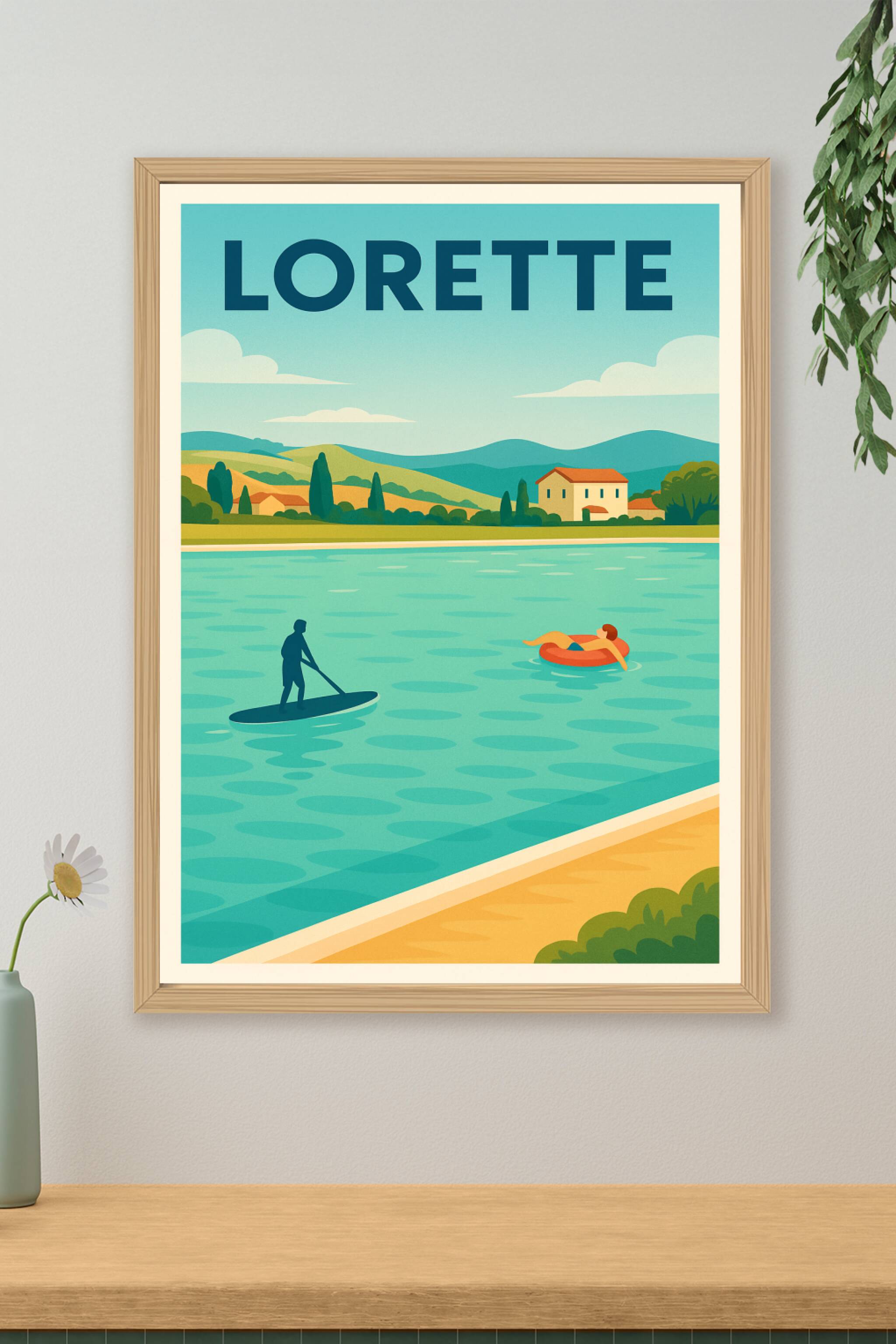 Affiche de Lorette - Douceur et Sérénité au Bord de l'Eau