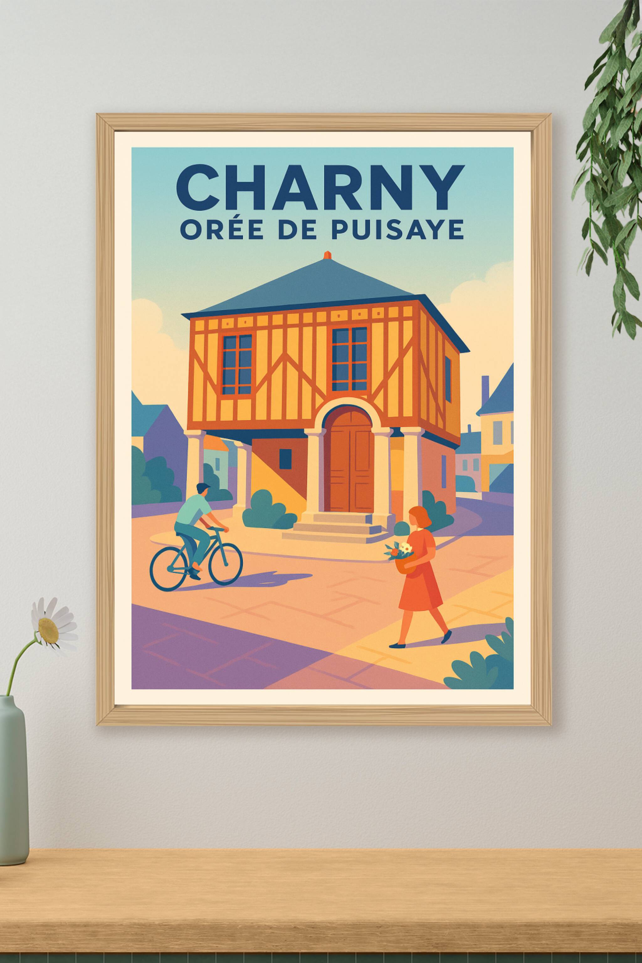 Affiche de Charny Orée de Puisaye - Charme et authenticité au cœur de la Bourgogne