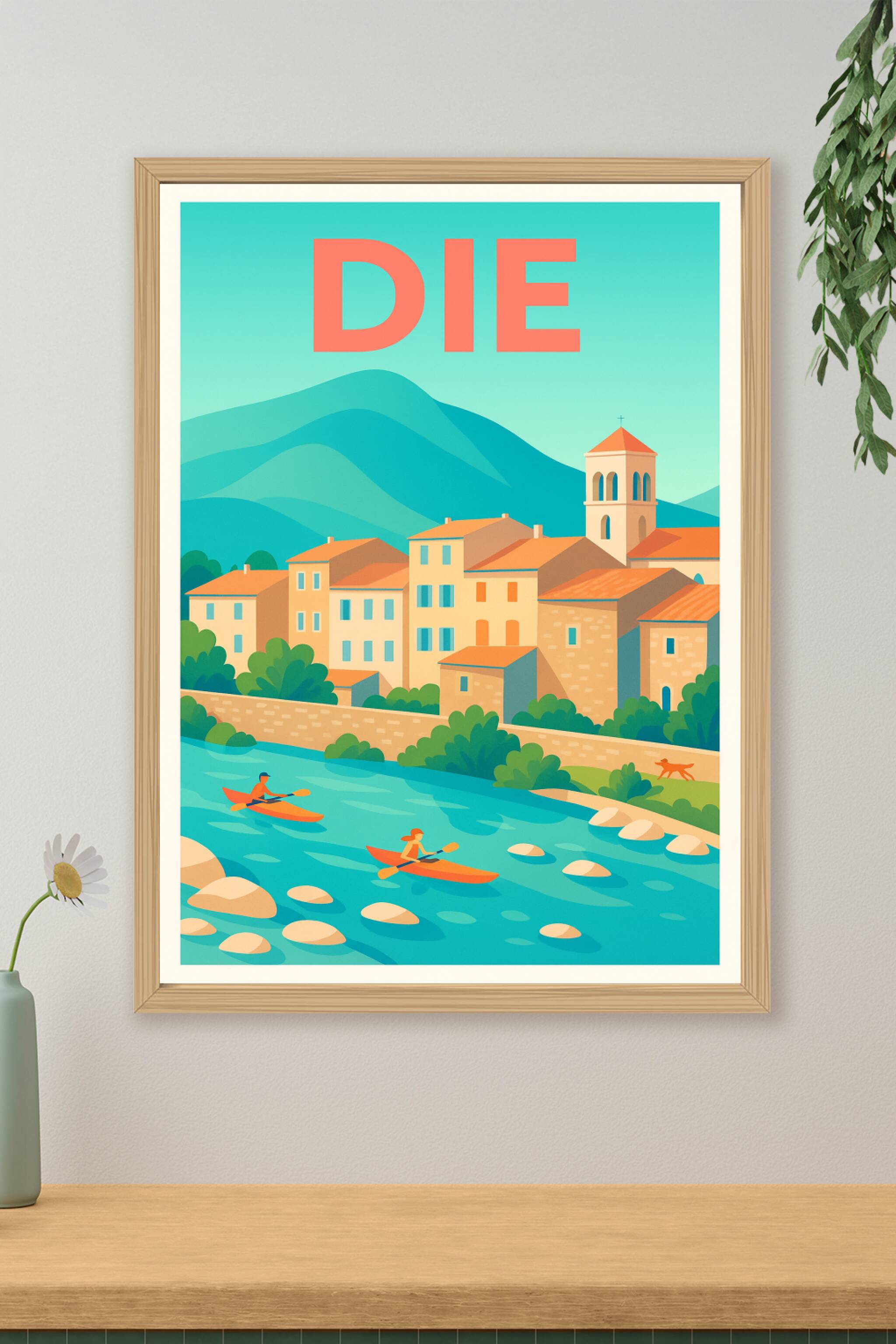 Affiche de Die - Charme et nature en vallée de la Drôme