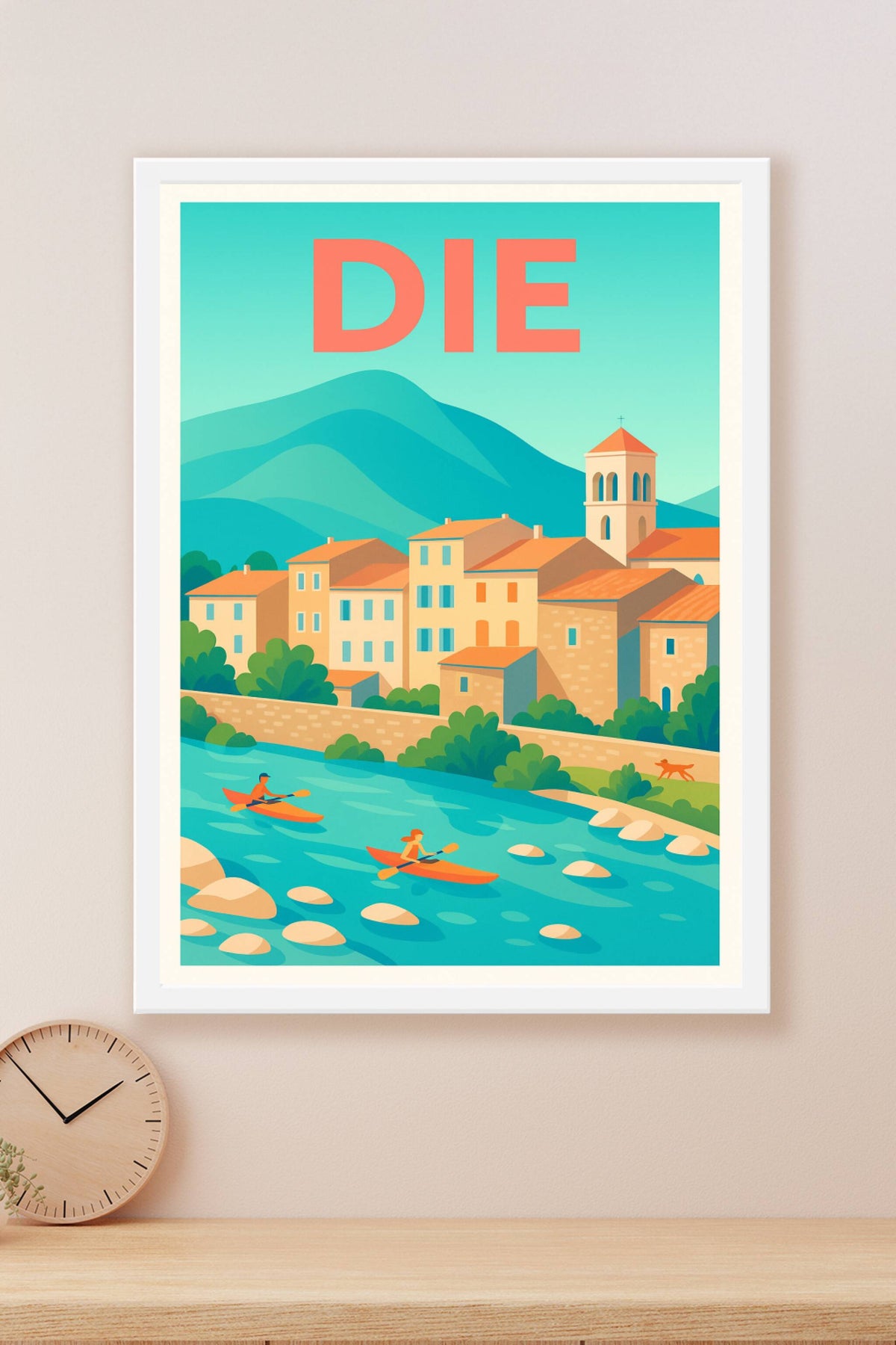 Affiche de Die - Charme et nature en vallée de la Drôme