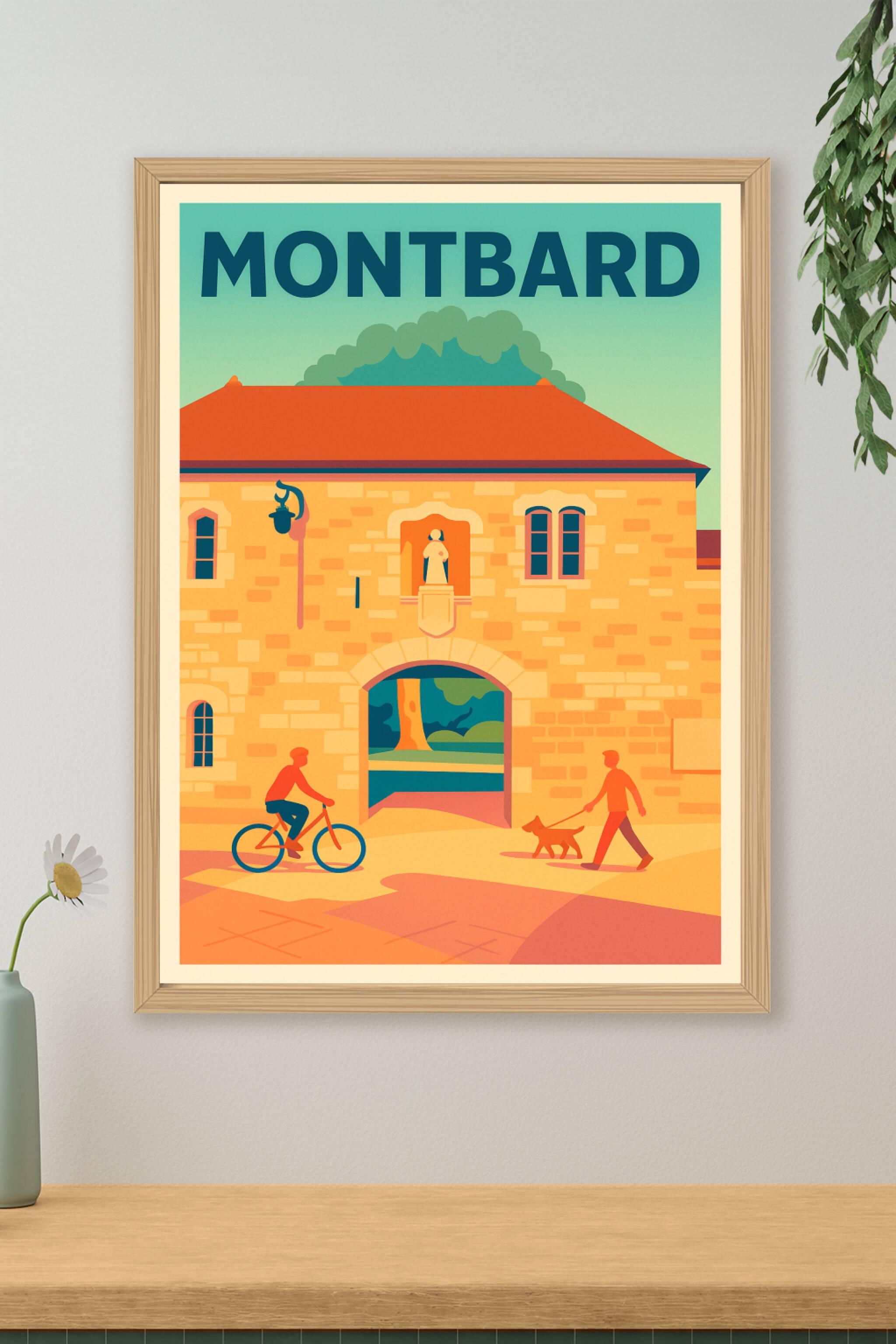 Affiche de Montbard - L'entrée pittoresque pleine de charme