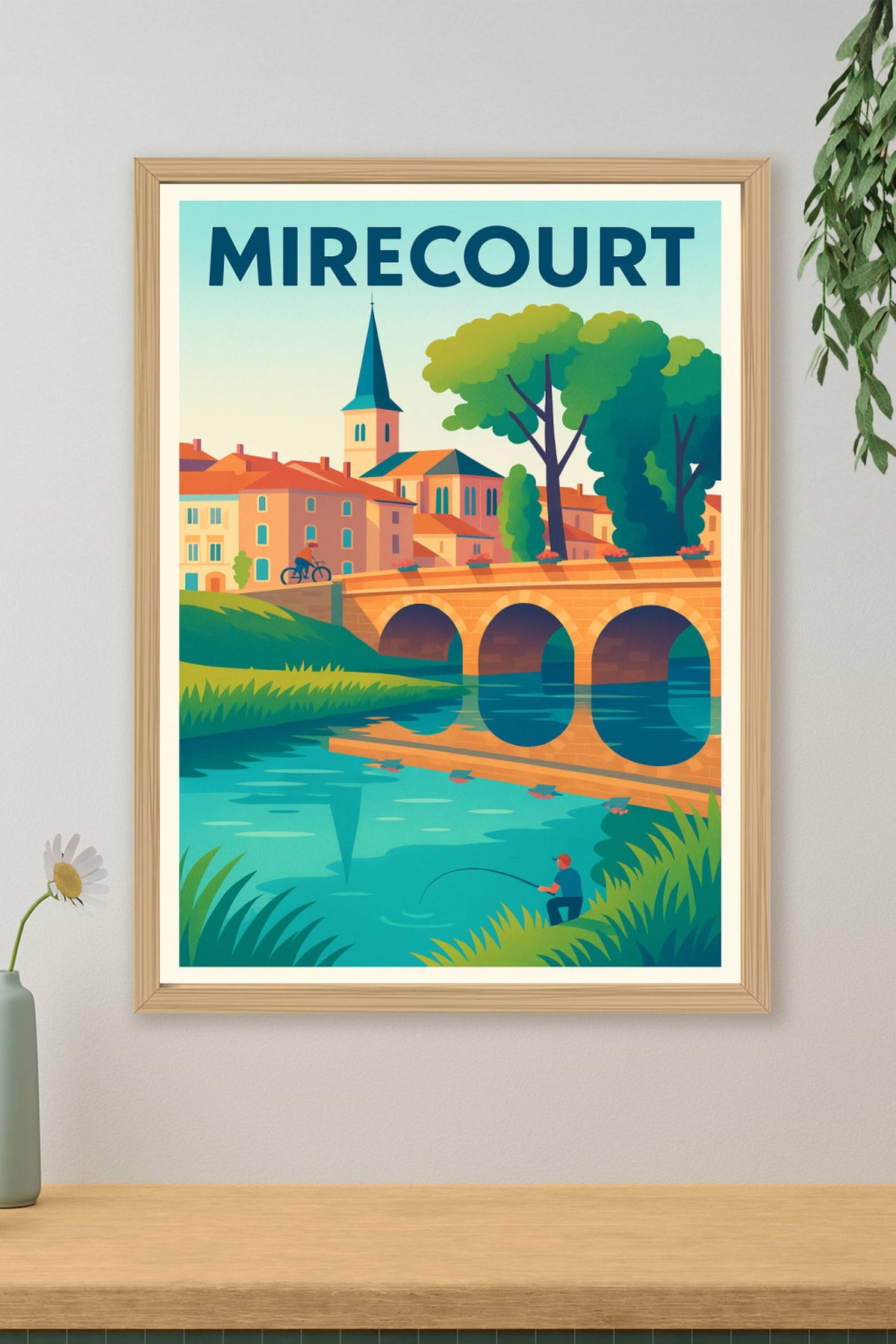 Affiche de Mirecourt - Charme paisible au fil de l'eau