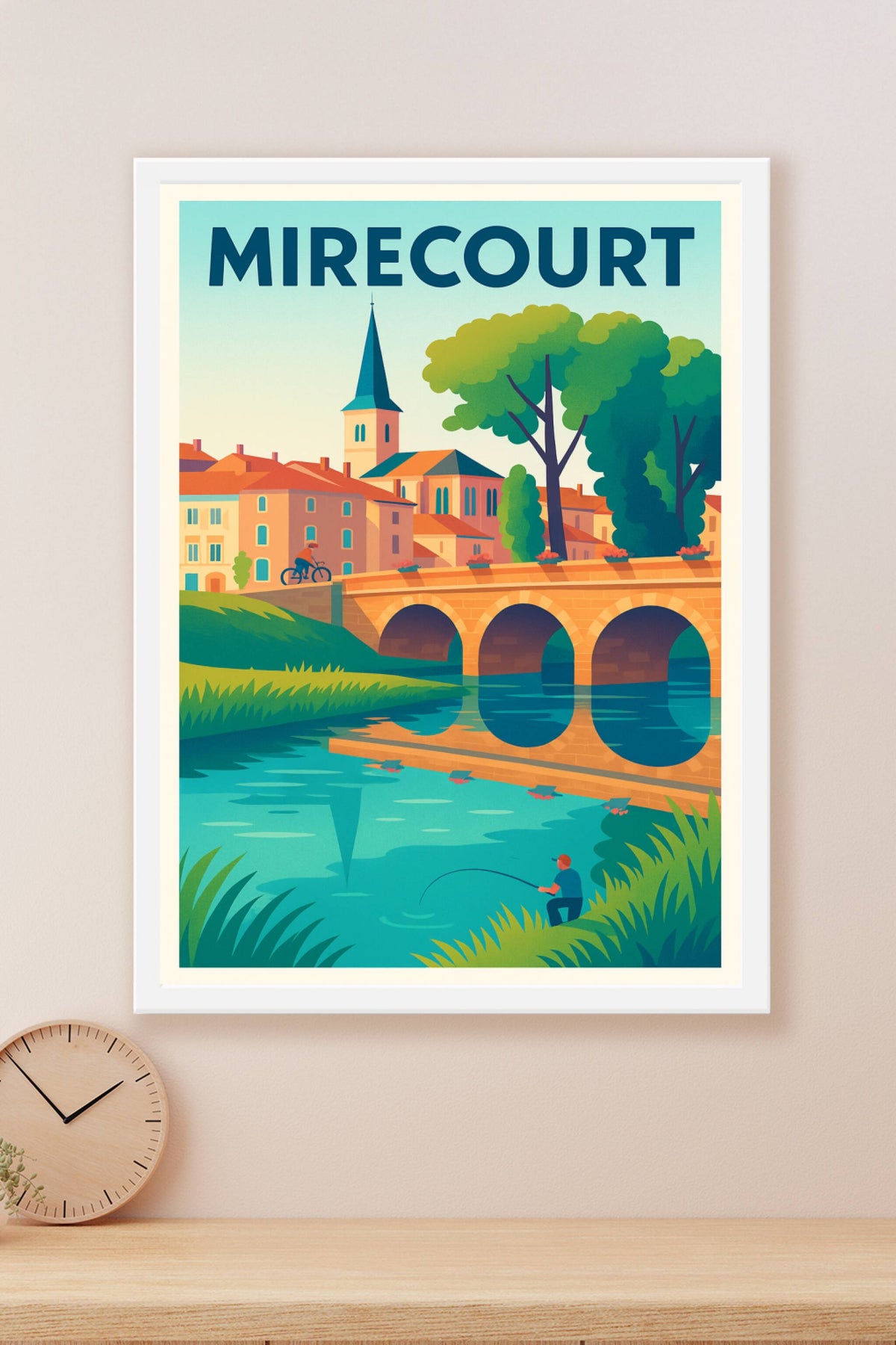 Affiche de Mirecourt - Charme paisible au fil de l'eau