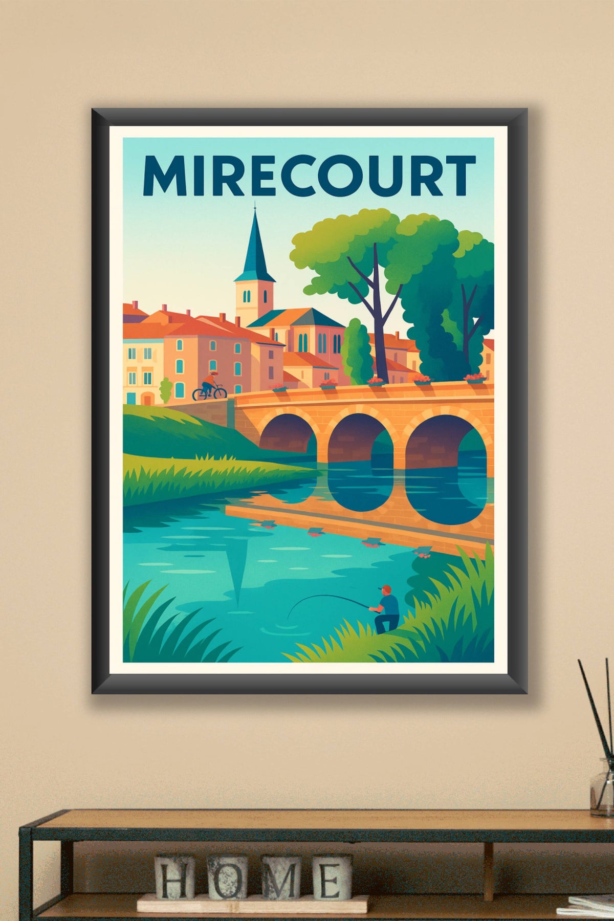Affiche de Mirecourt - Charme paisible au fil de l'eau