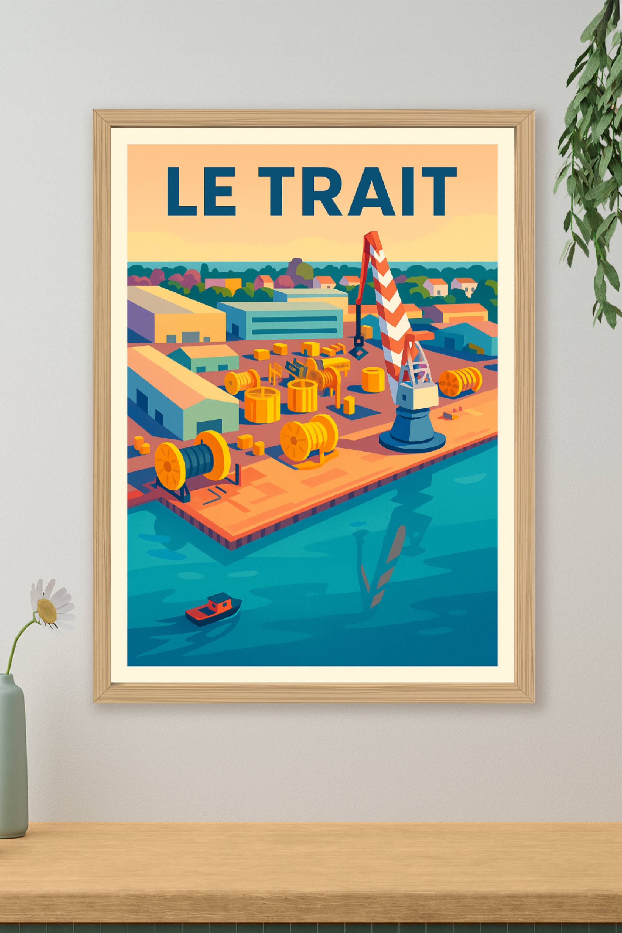 Affiche de Le Trait - L'Esprit Industriel au Bord de l'Eau