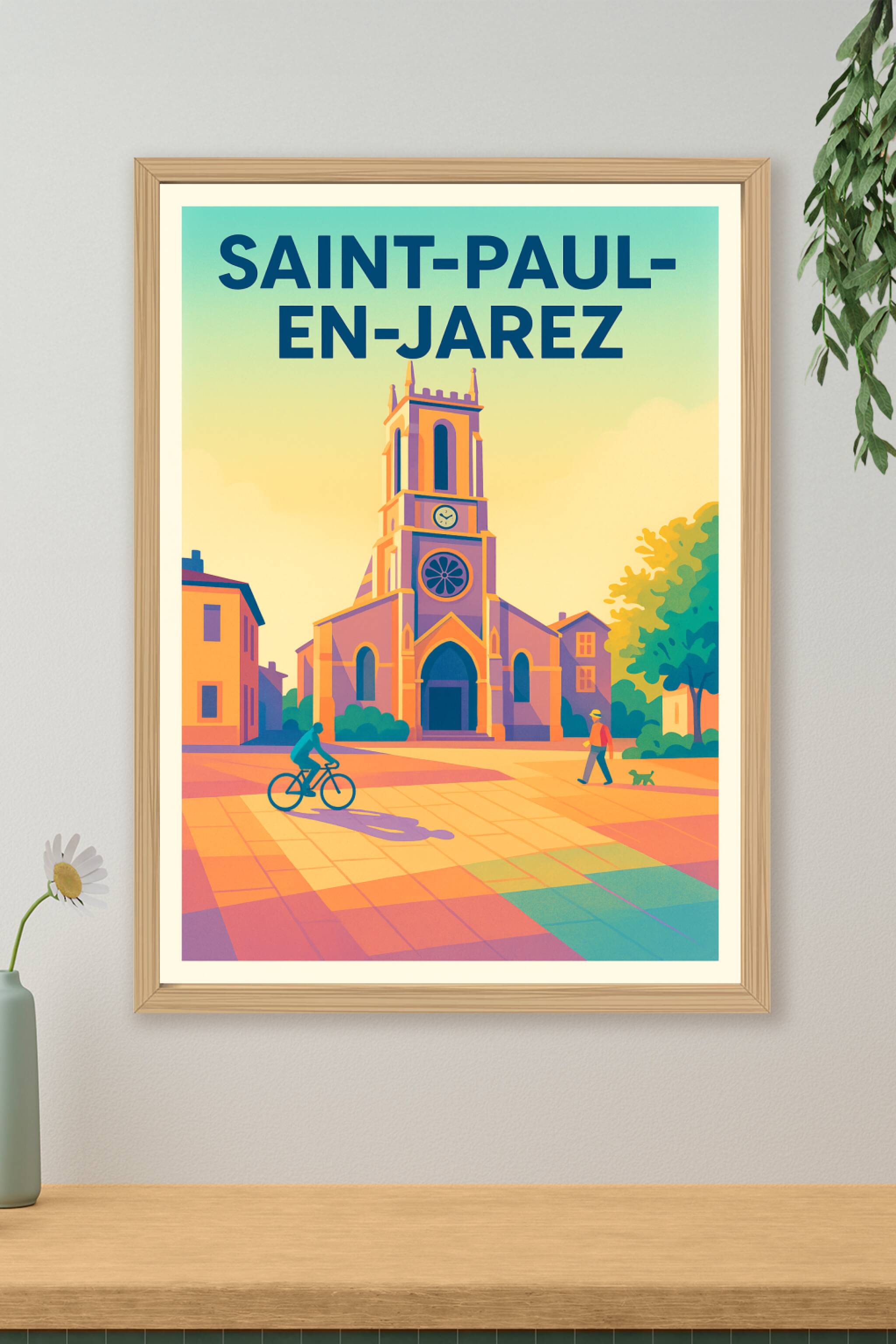 Affiche de Saint-Paul-en-Jarez - Lumières du cœur de village