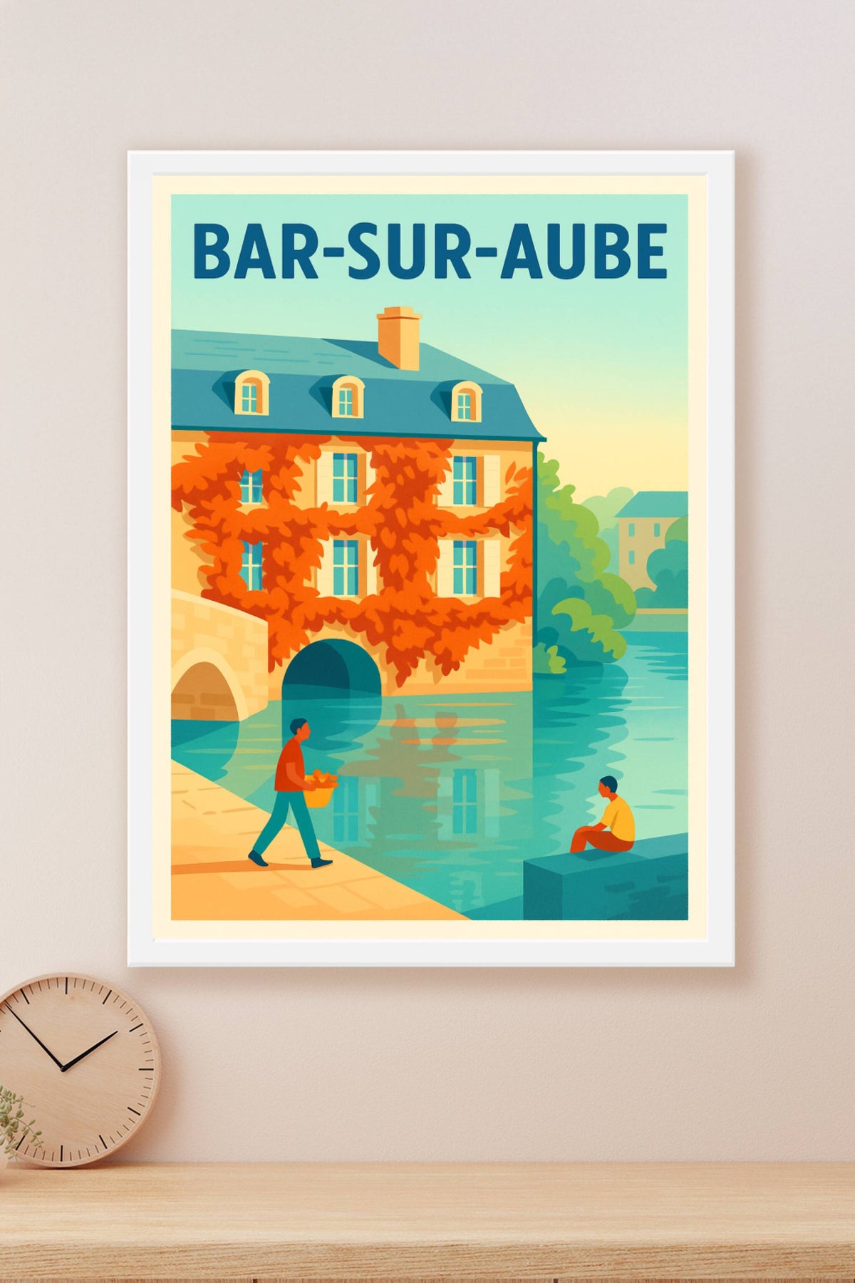 Affiche de Bar-sur-Aube - Charme bucolique au fil de l'eau