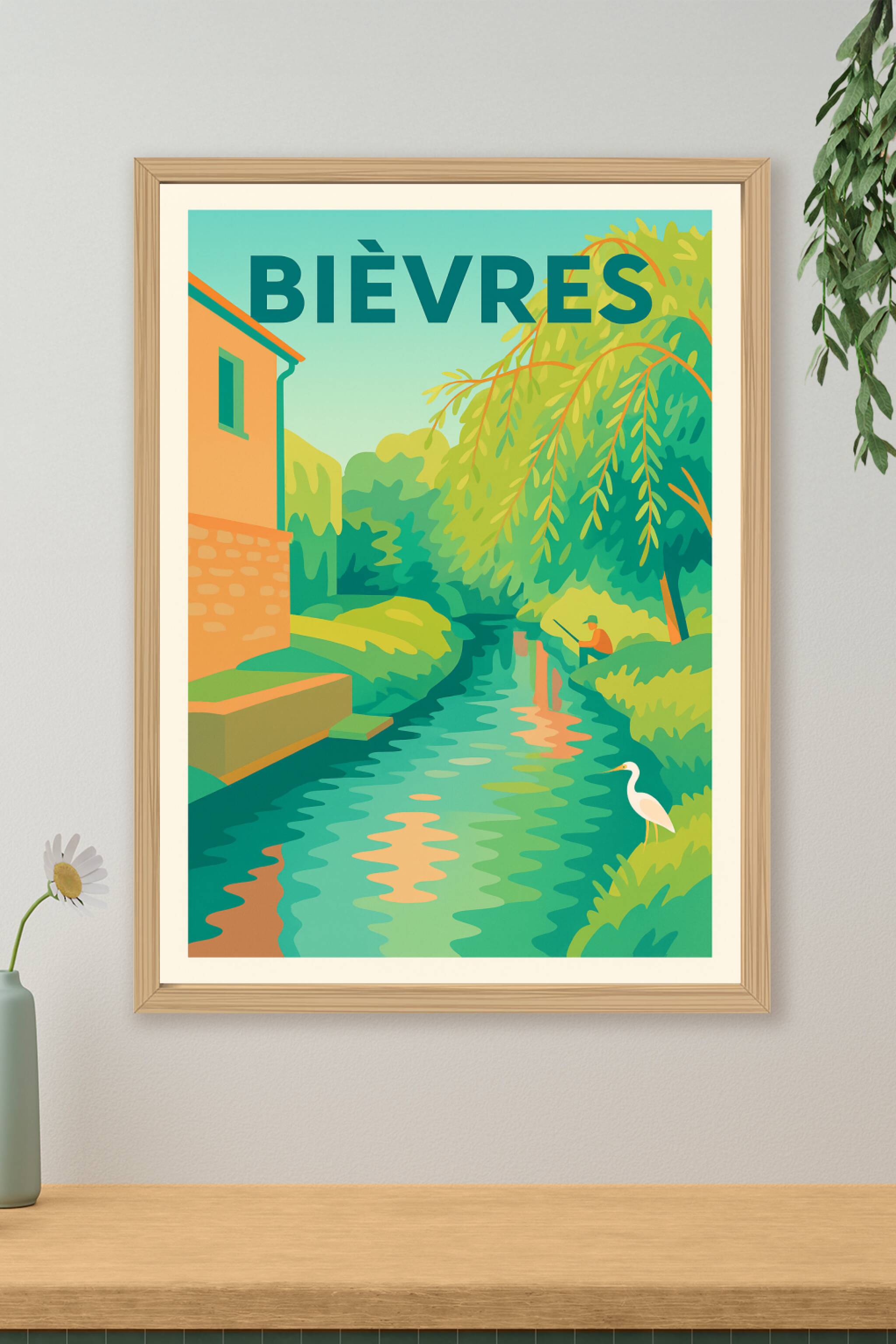 Affiche de Bièvres - Sérénité au fil de l'eau