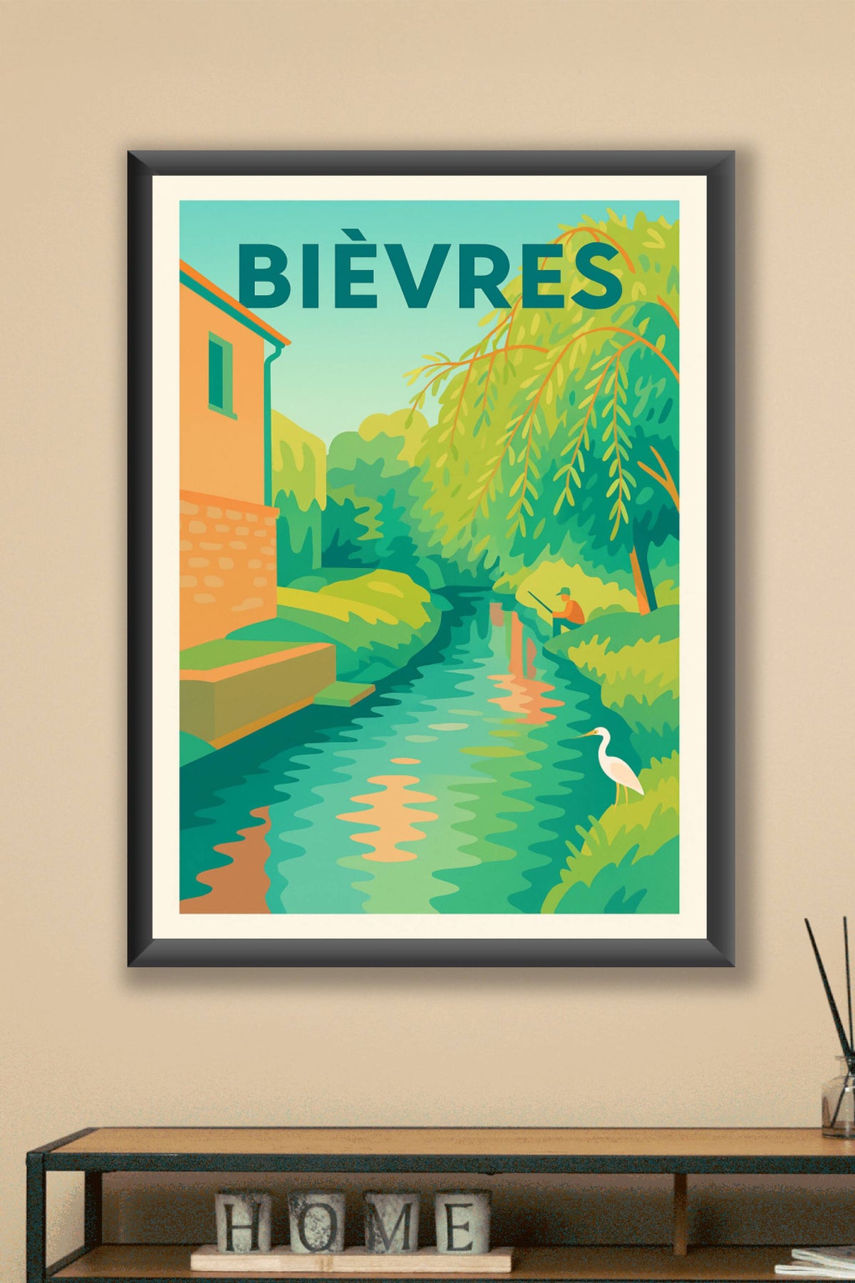 Affiche de Bièvres - Sérénité au fil de l'eau