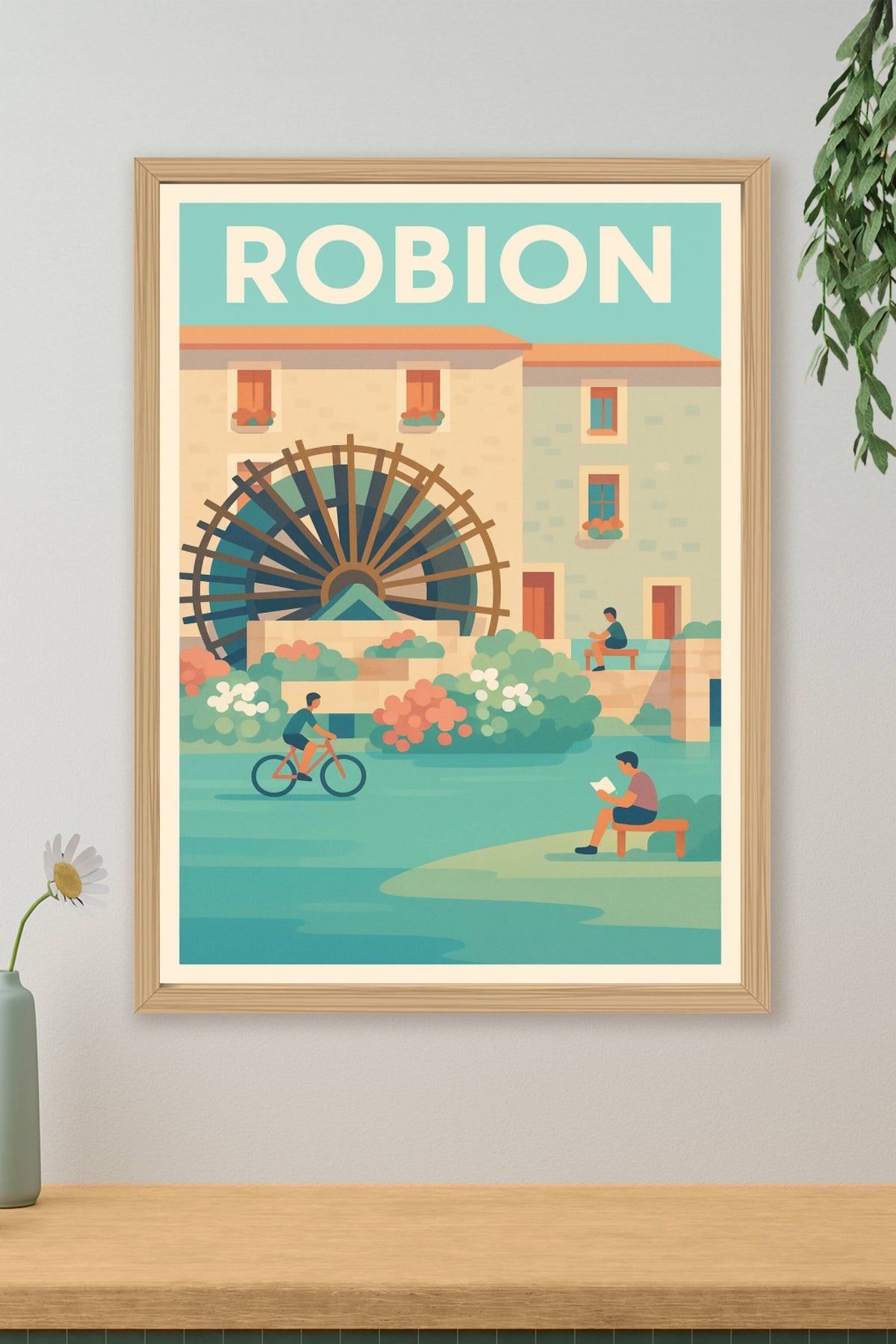 Affiche de Robion - Charme tranquille au fil de l'eau