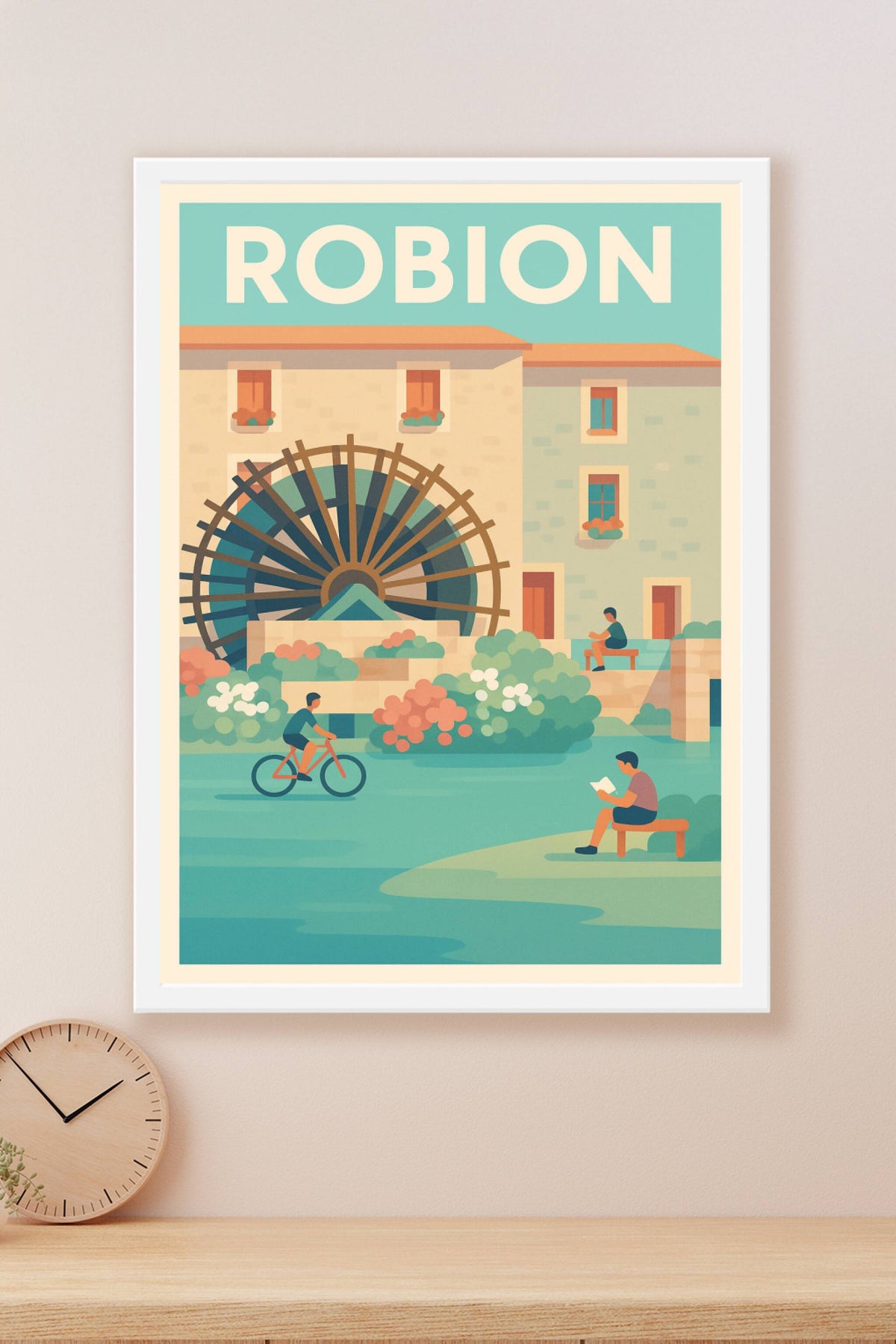Affiche de Robion - Charme tranquille au fil de l'eau