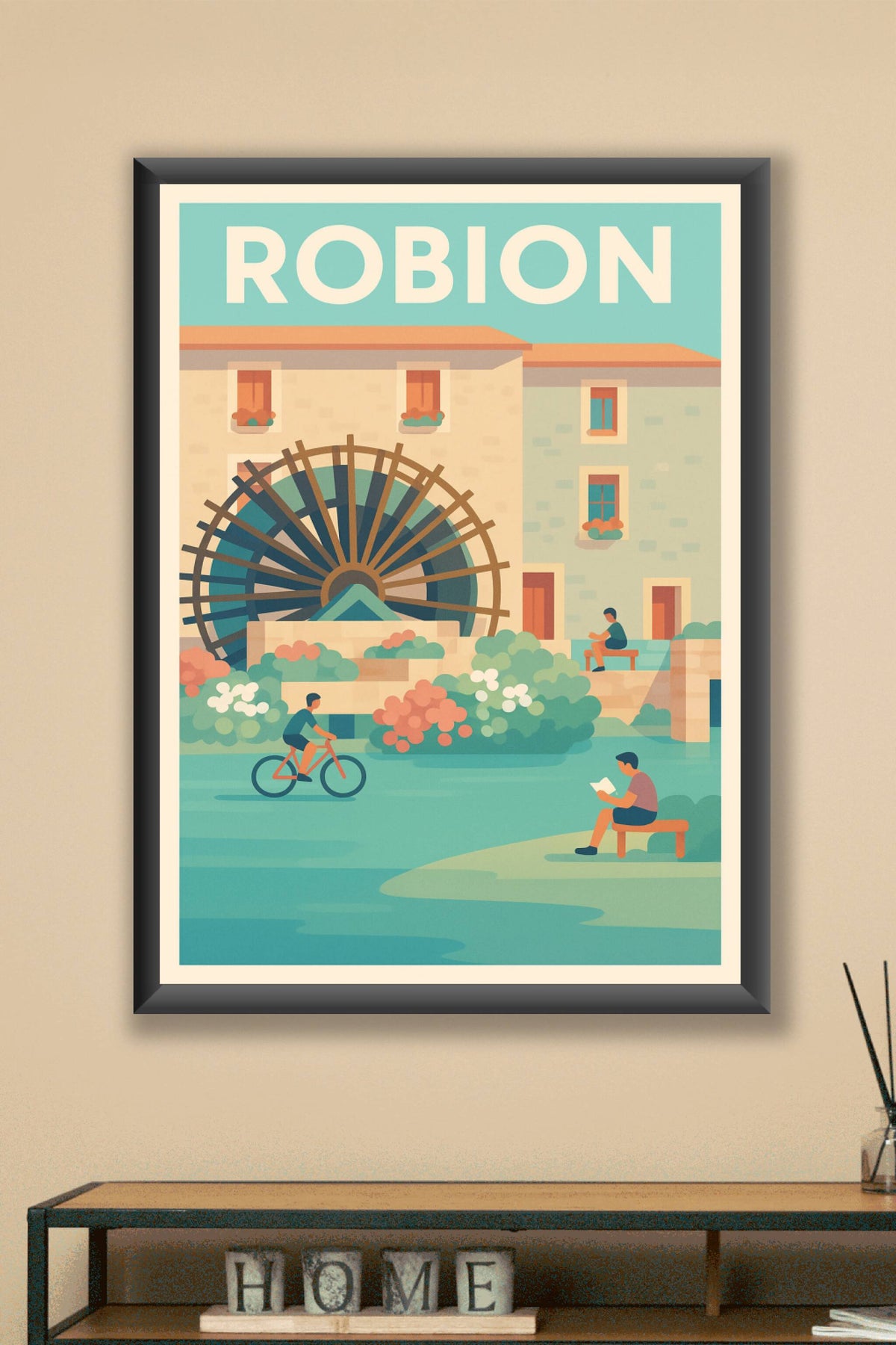 Affiche de Robion - Charme tranquille au fil de l'eau