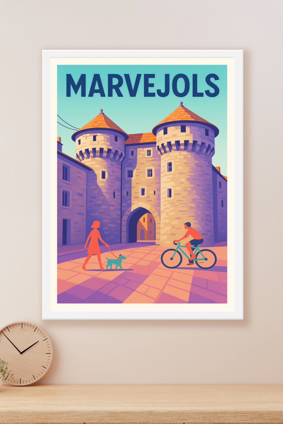 Affiche de Marvejols - L'élégance médiévale au cœur de la Lozère