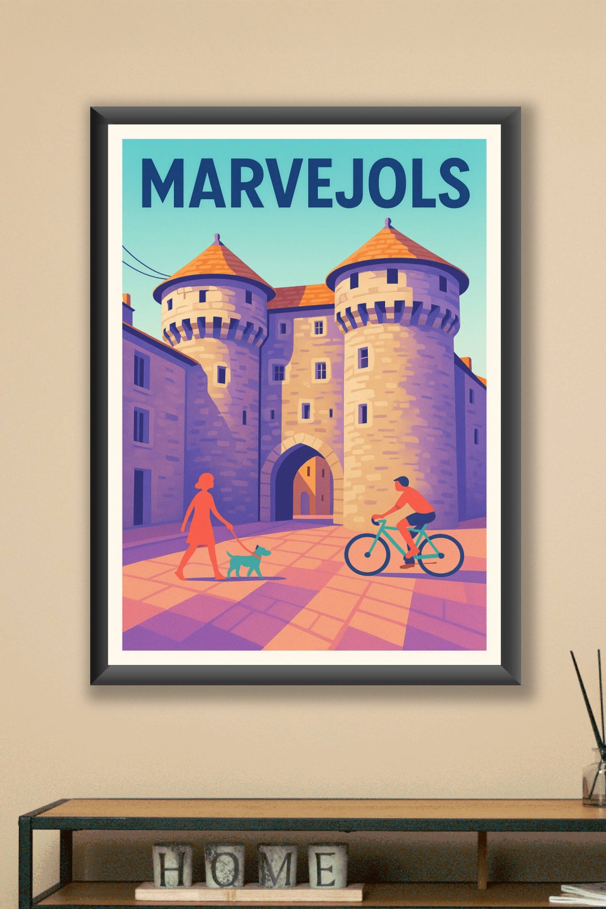 Affiche de Marvejols - L'élégance médiévale au cœur de la Lozère
