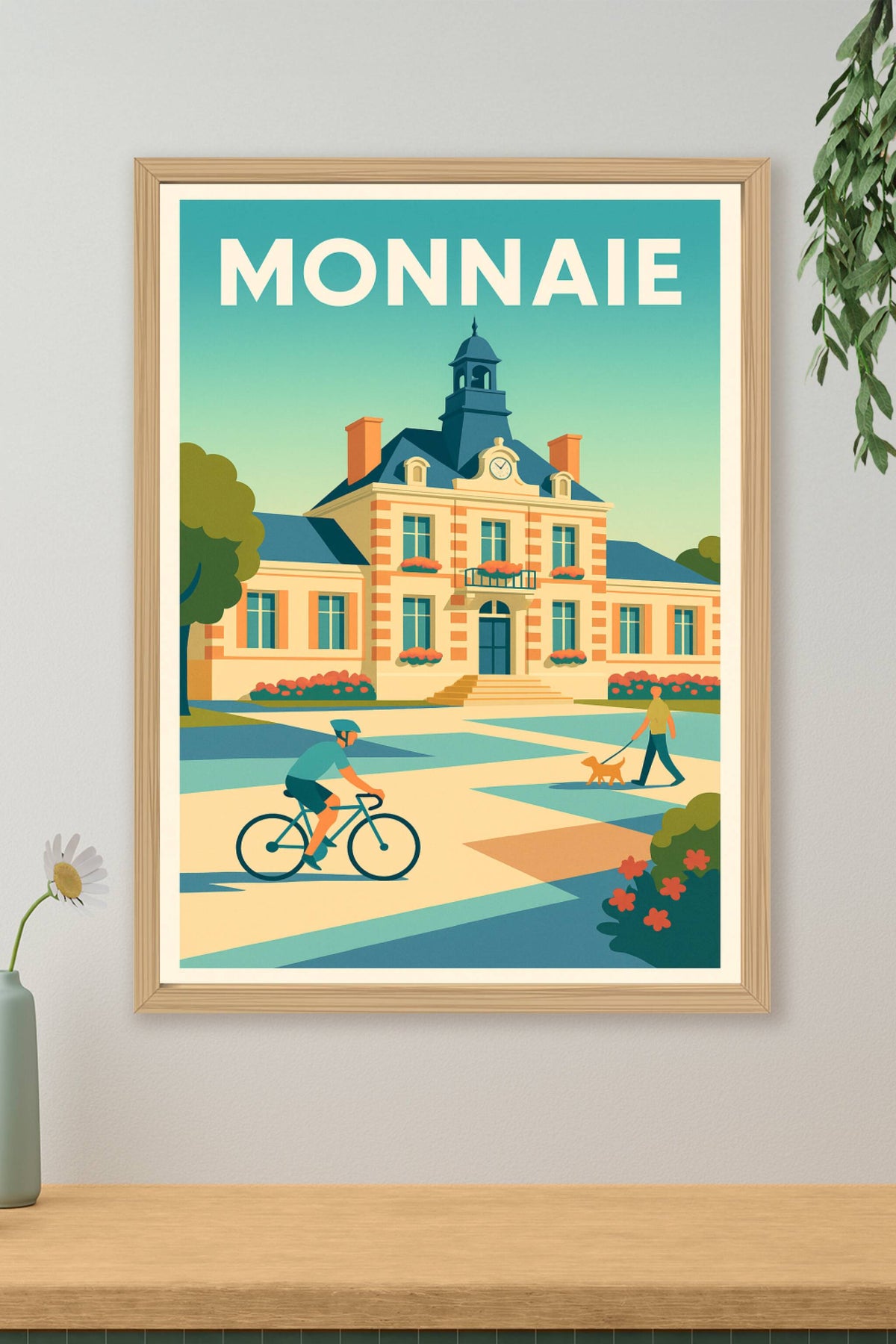 Affiche de Monnaie - L'élégance tranquille au cœur de la ville