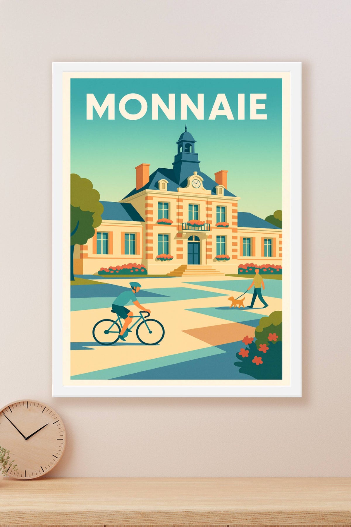 Affiche de Monnaie - L'élégance tranquille au cœur de la ville