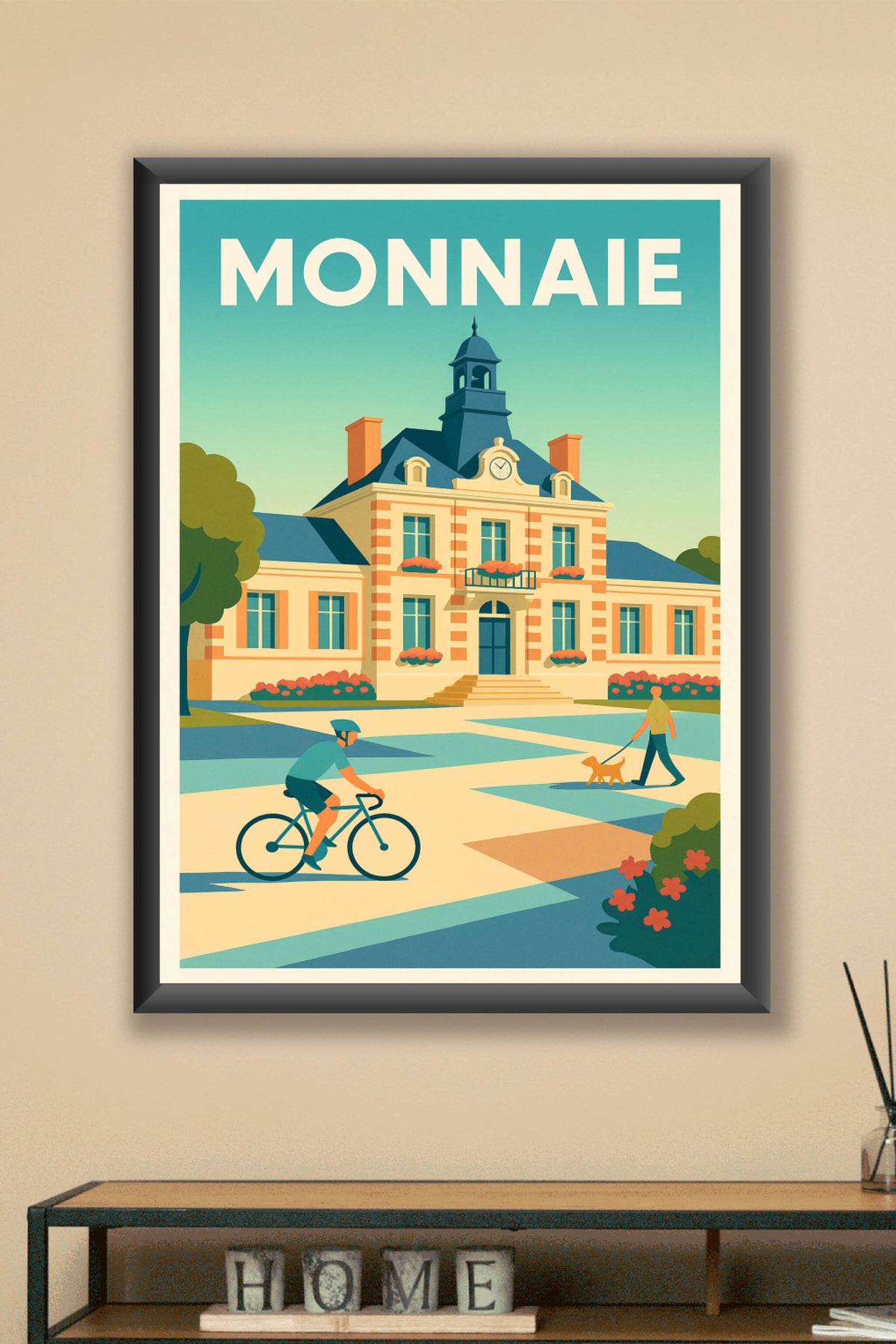 Affiche de Monnaie - L'élégance tranquille au cœur de la ville