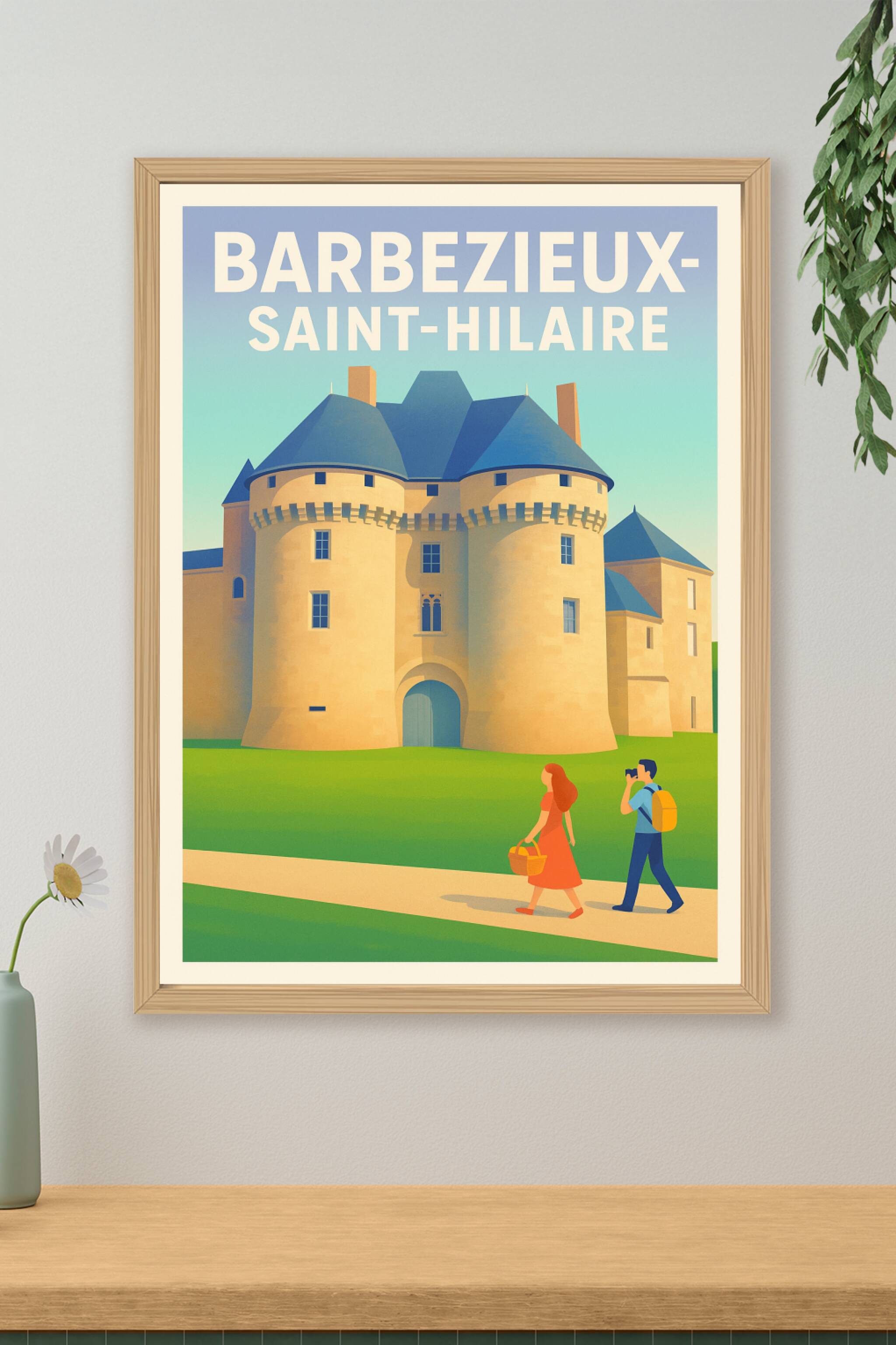Affiche de Barbezieux-Saint-Hilaire - Voyage au cœur du patrimoine