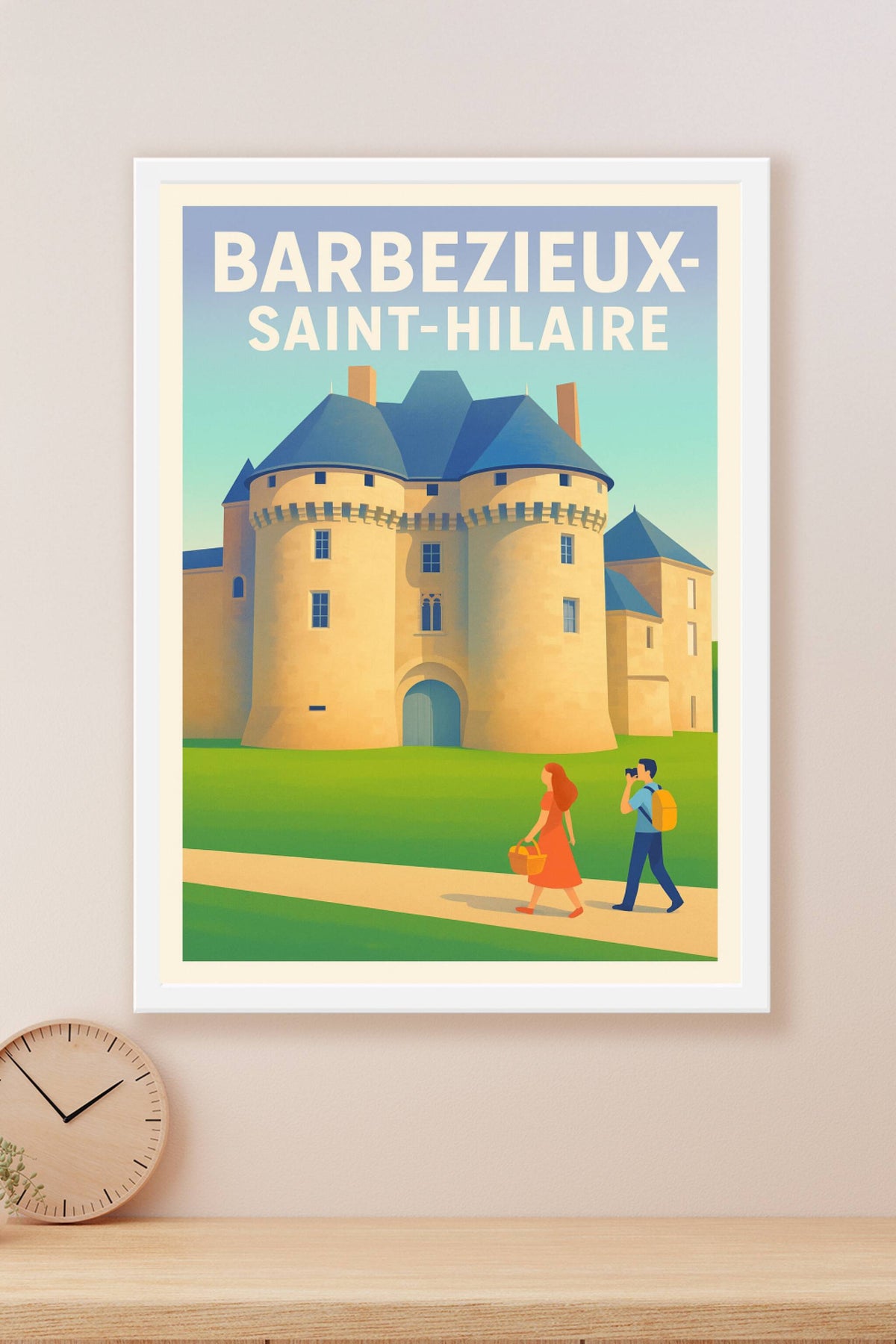 Affiche de Barbezieux-Saint-Hilaire - Voyage au cœur du patrimoine
