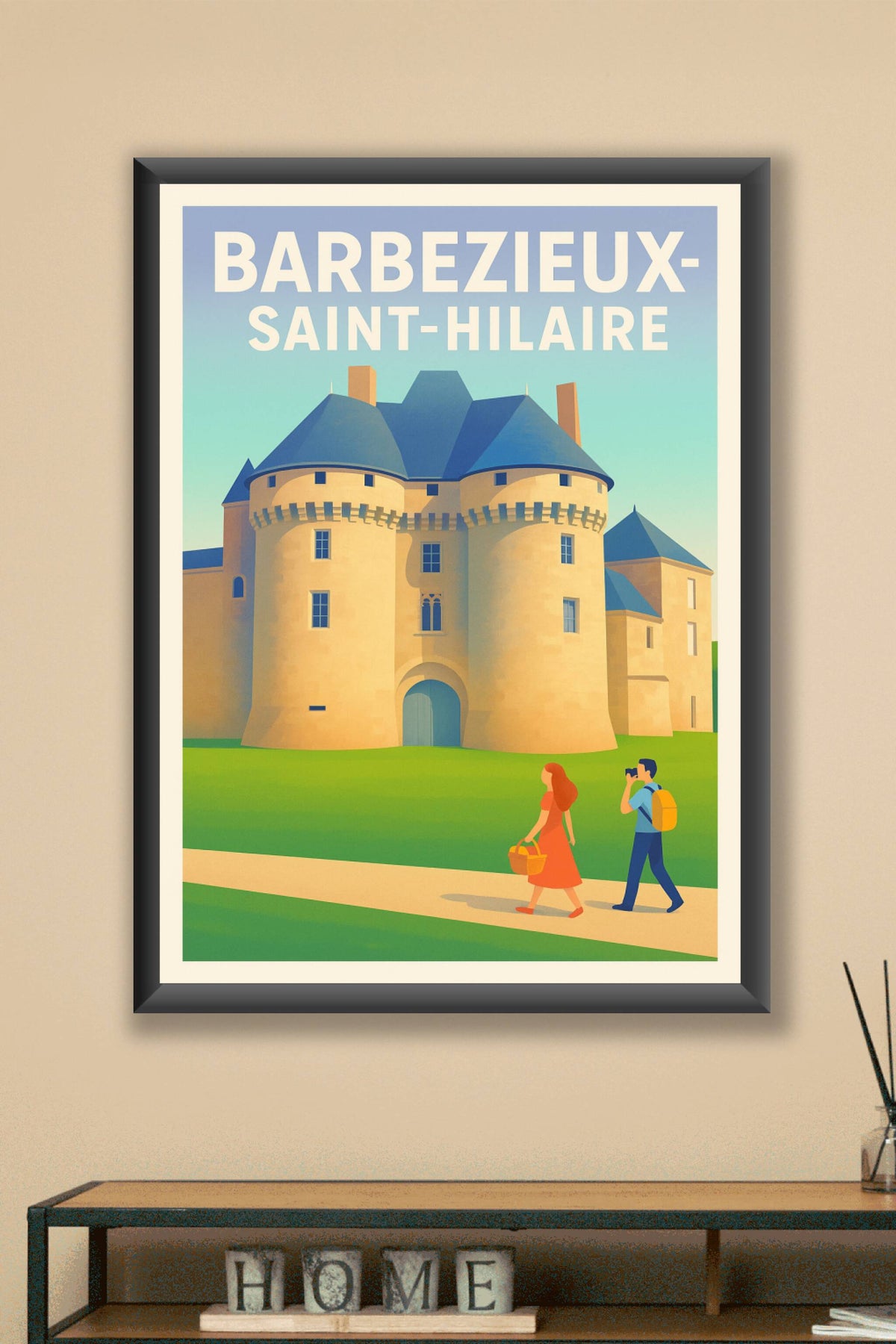 Affiche de Barbezieux-Saint-Hilaire - Voyage au cœur du patrimoine