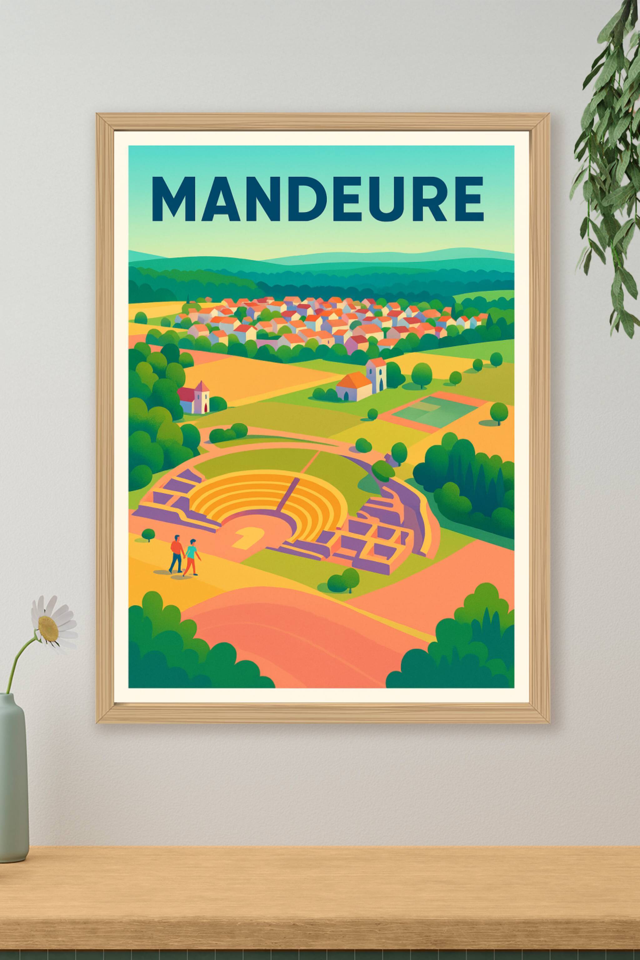 Affiche de Mandeure - Voyage au cœur de l'Antiquité gallo-romaine