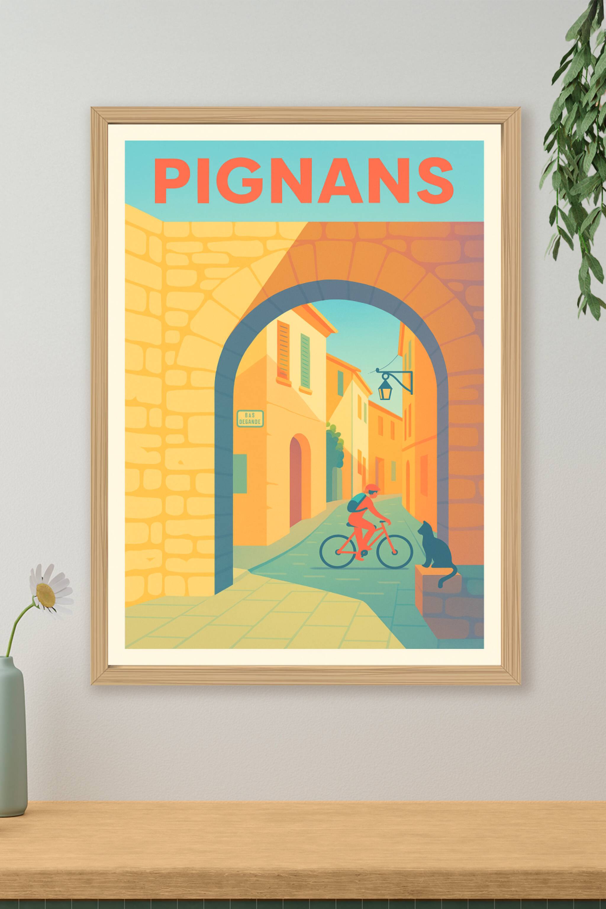 Affiche de Pignans - Charme et douceur d'une ruelle provençale