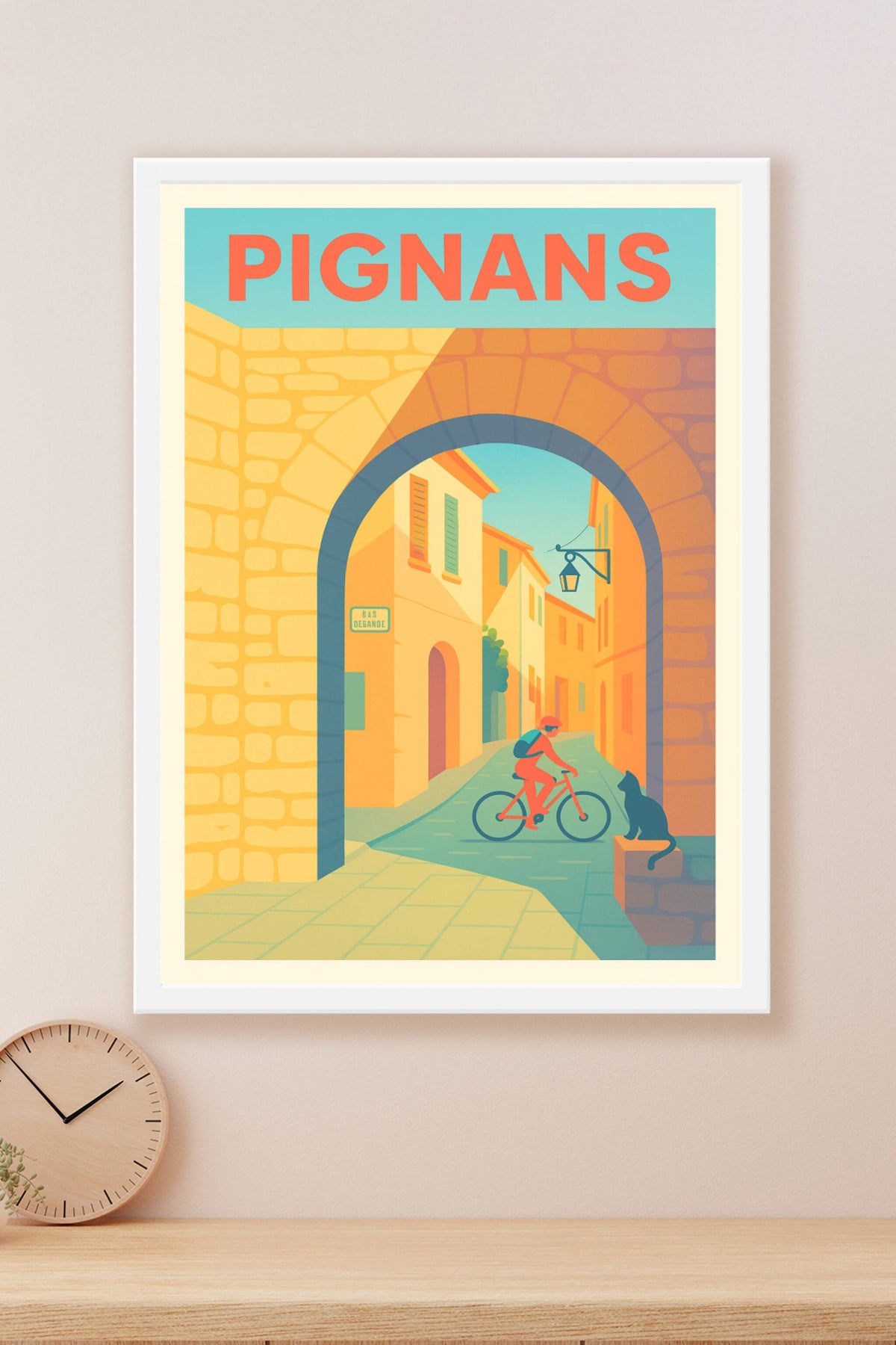 Affiche de Pignans - Charme et douceur d'une ruelle provençale