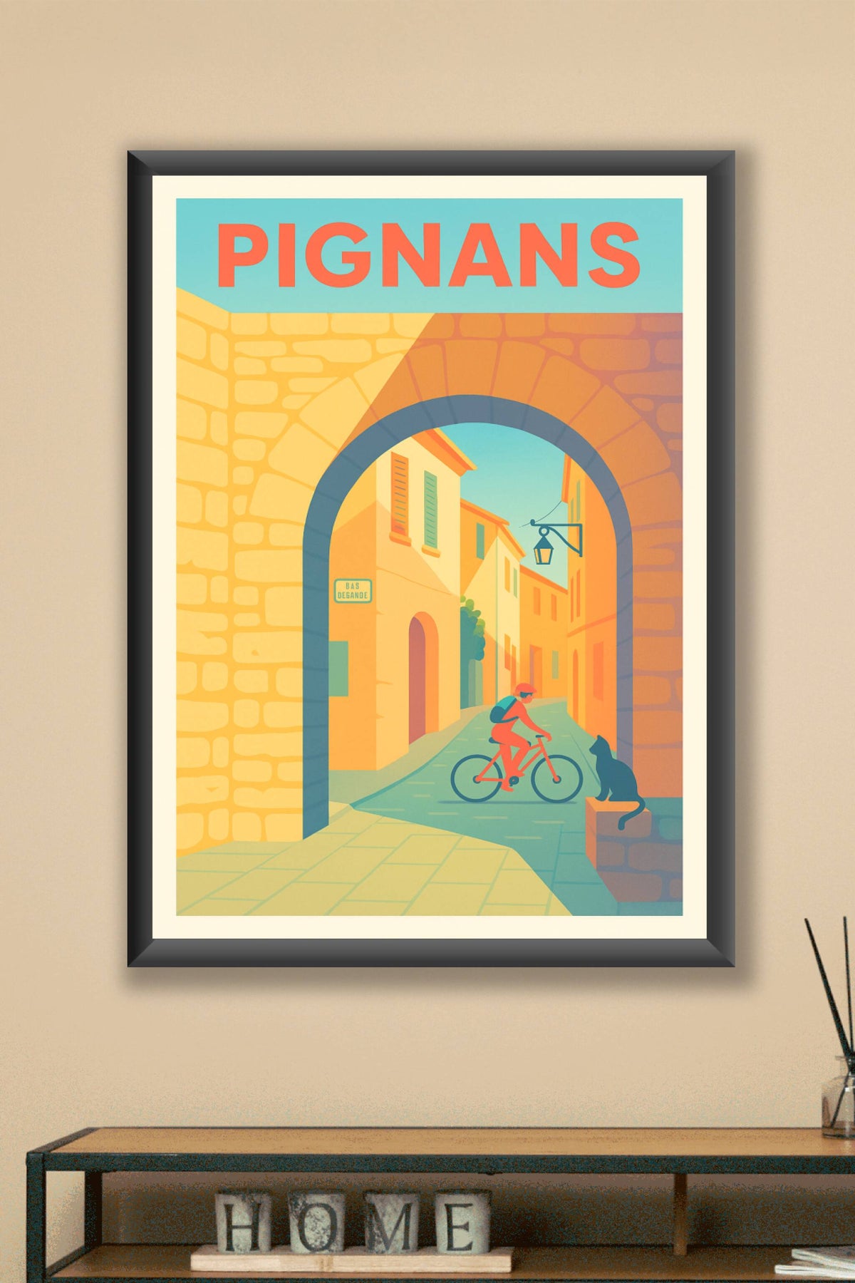 Affiche de Pignans - Charme et douceur d'une ruelle provençale