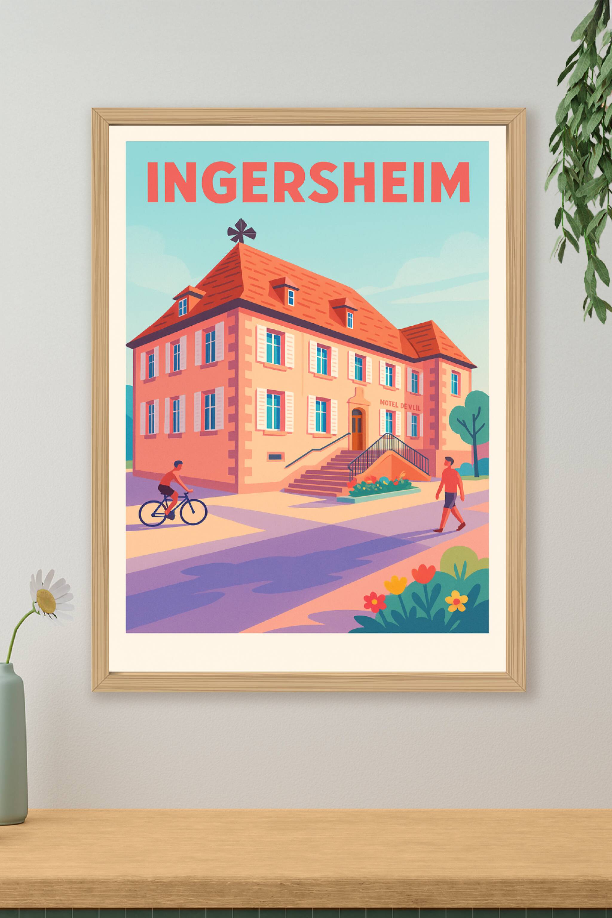 Affiche de Ingersheim - Charme pittoresque et douceur de vivre