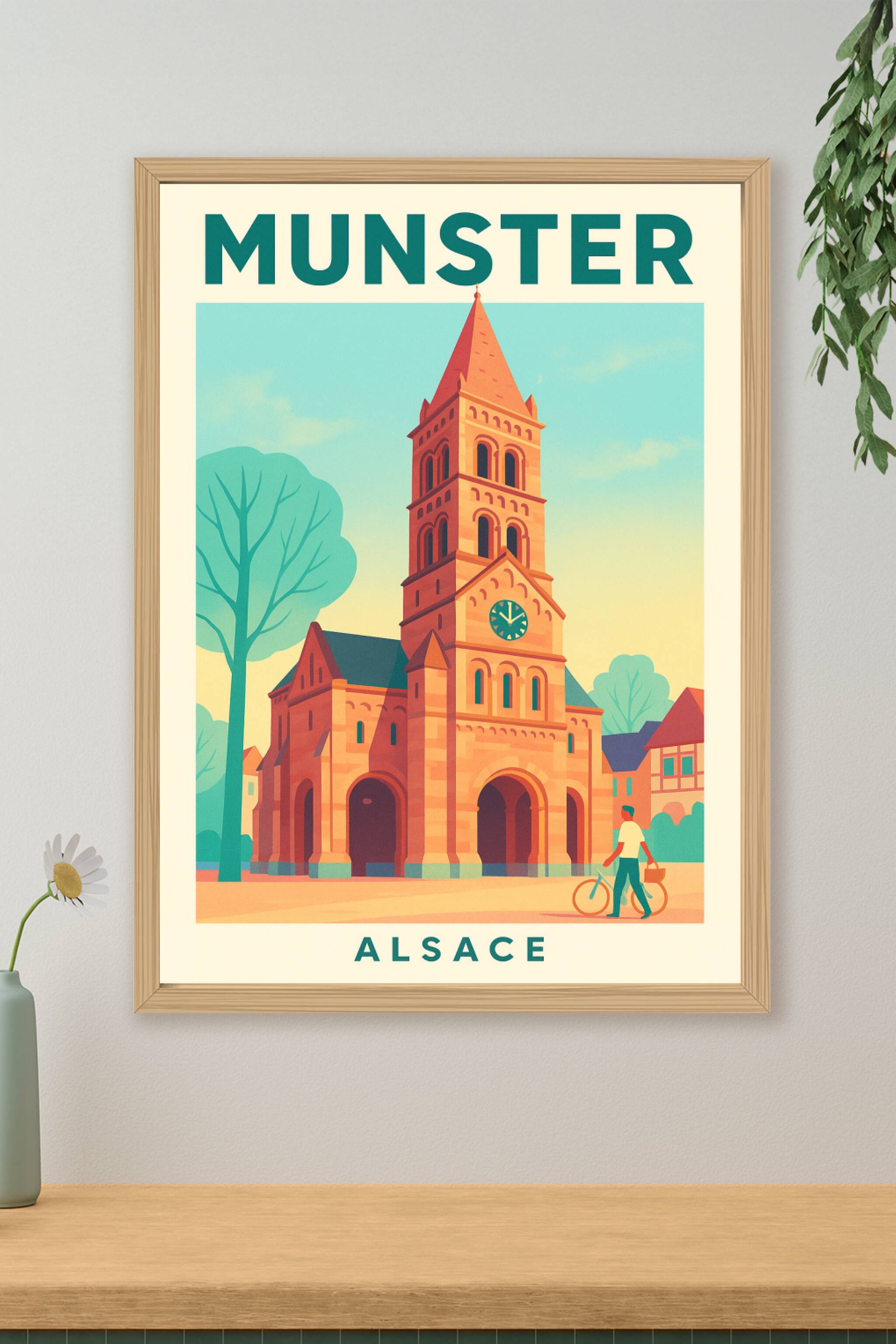 Affiche de Munster - Charme authentique d'Alsace