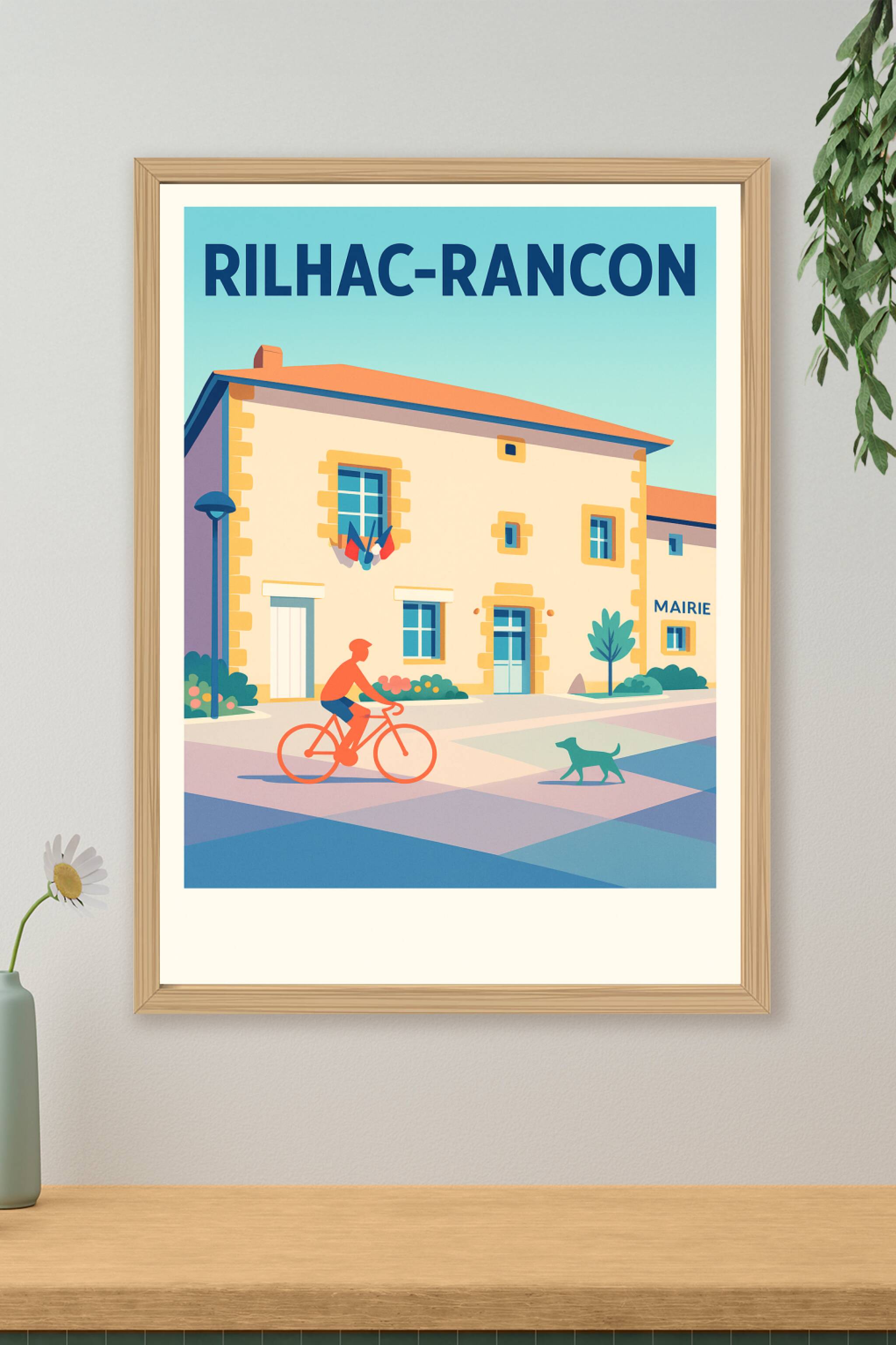 Affiche de Rilhac-Rancon - Douceur de vivre à la mairie