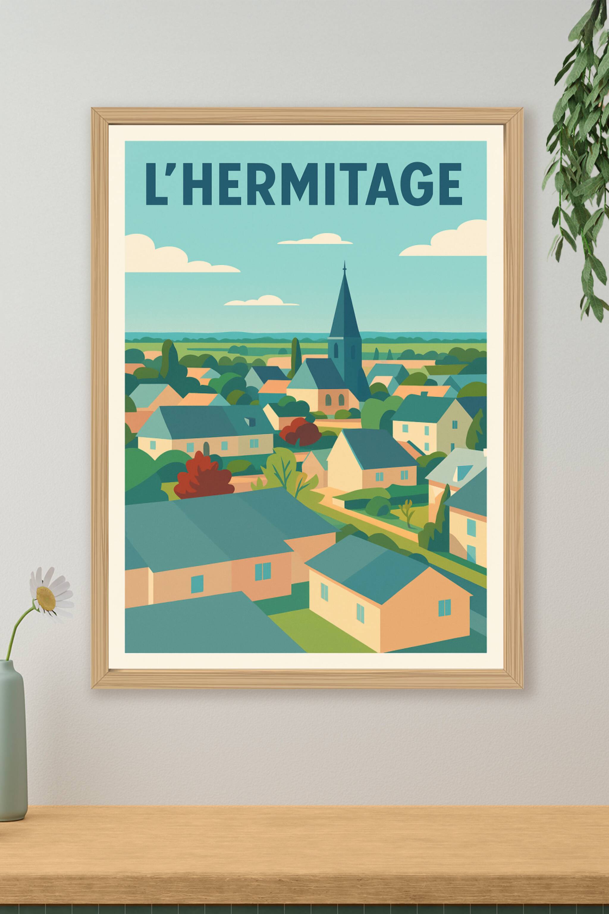 Affiche de L'Hermitage - Charme et Sérénité d'un village paisible