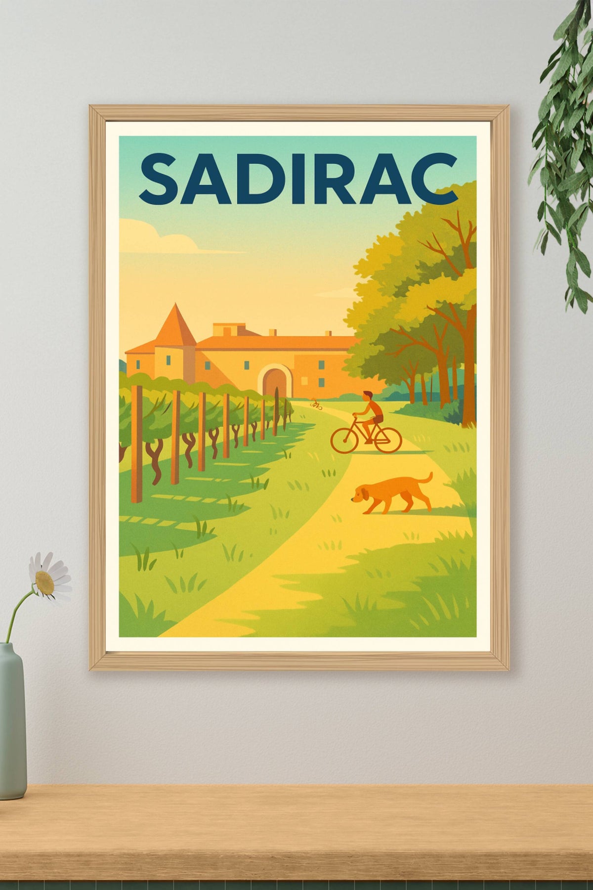 Affiche de Sadirac - Promenade paisible au cœur du vignoble