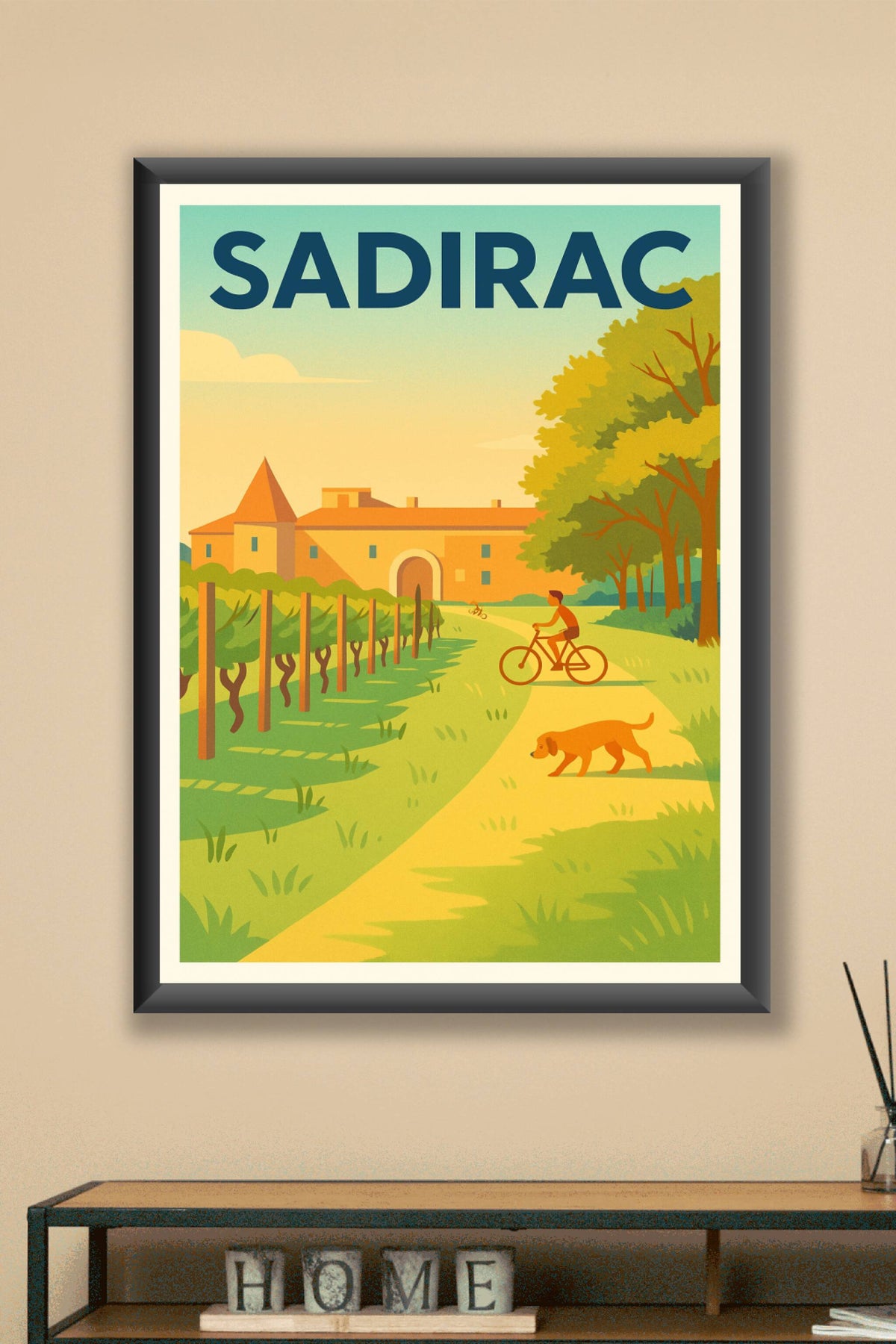 Affiche de Sadirac - Promenade paisible au cœur du vignoble