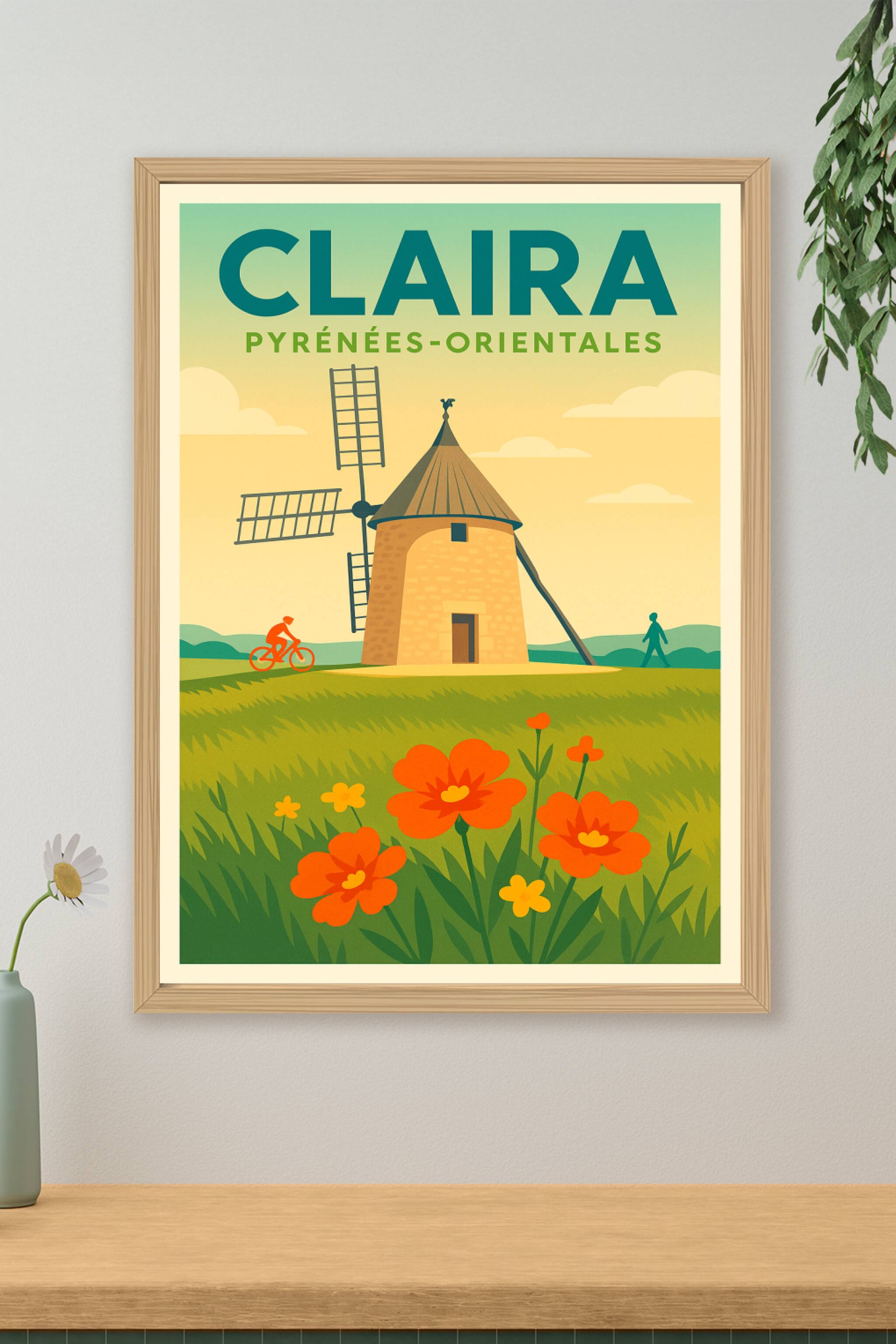 Affiche de Claira - Charme et nature des Pyrénées-Orientales