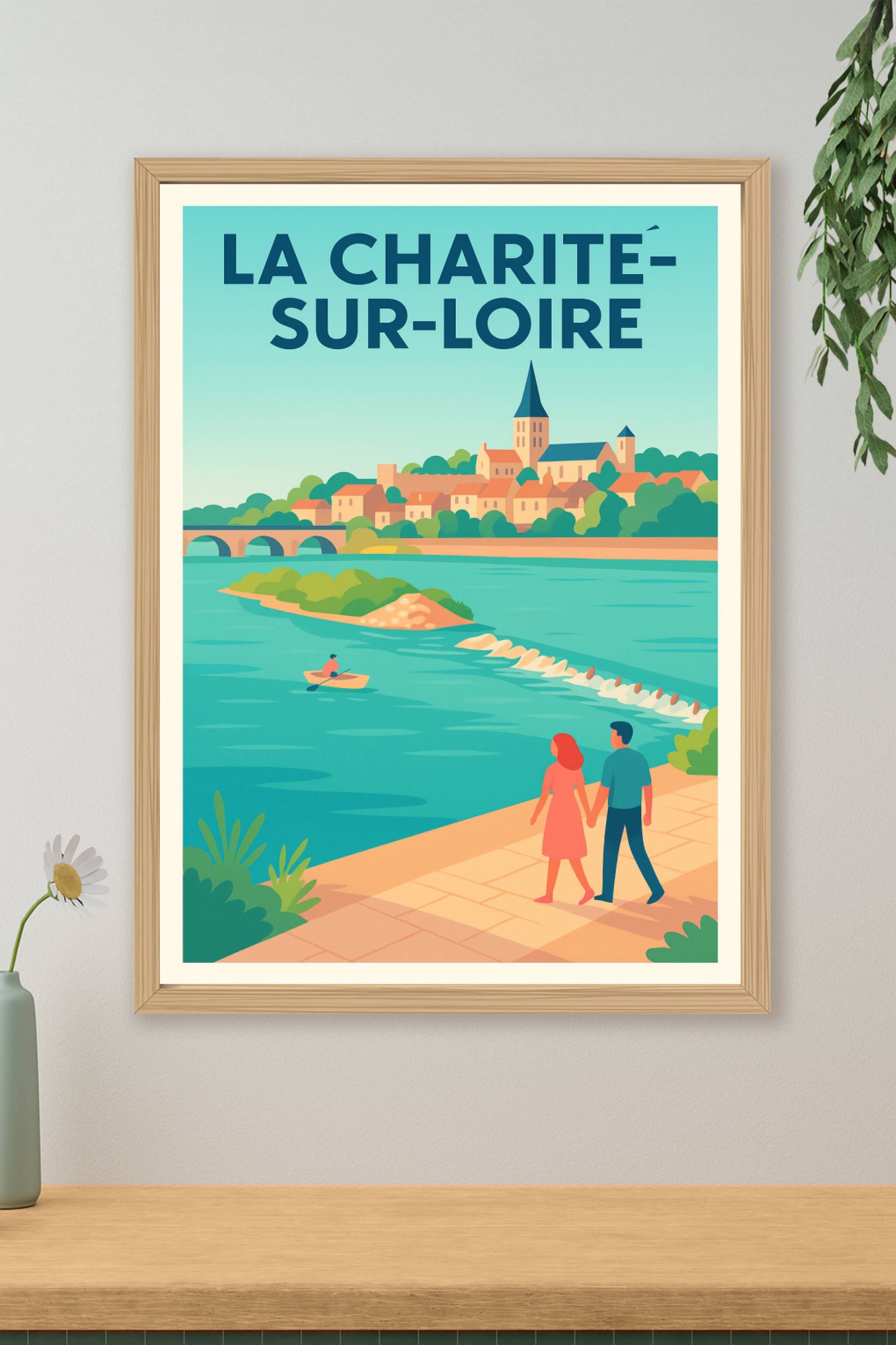 Affiche de La Charité-sur-Loire - Une escapade romantique au bord de la Loire