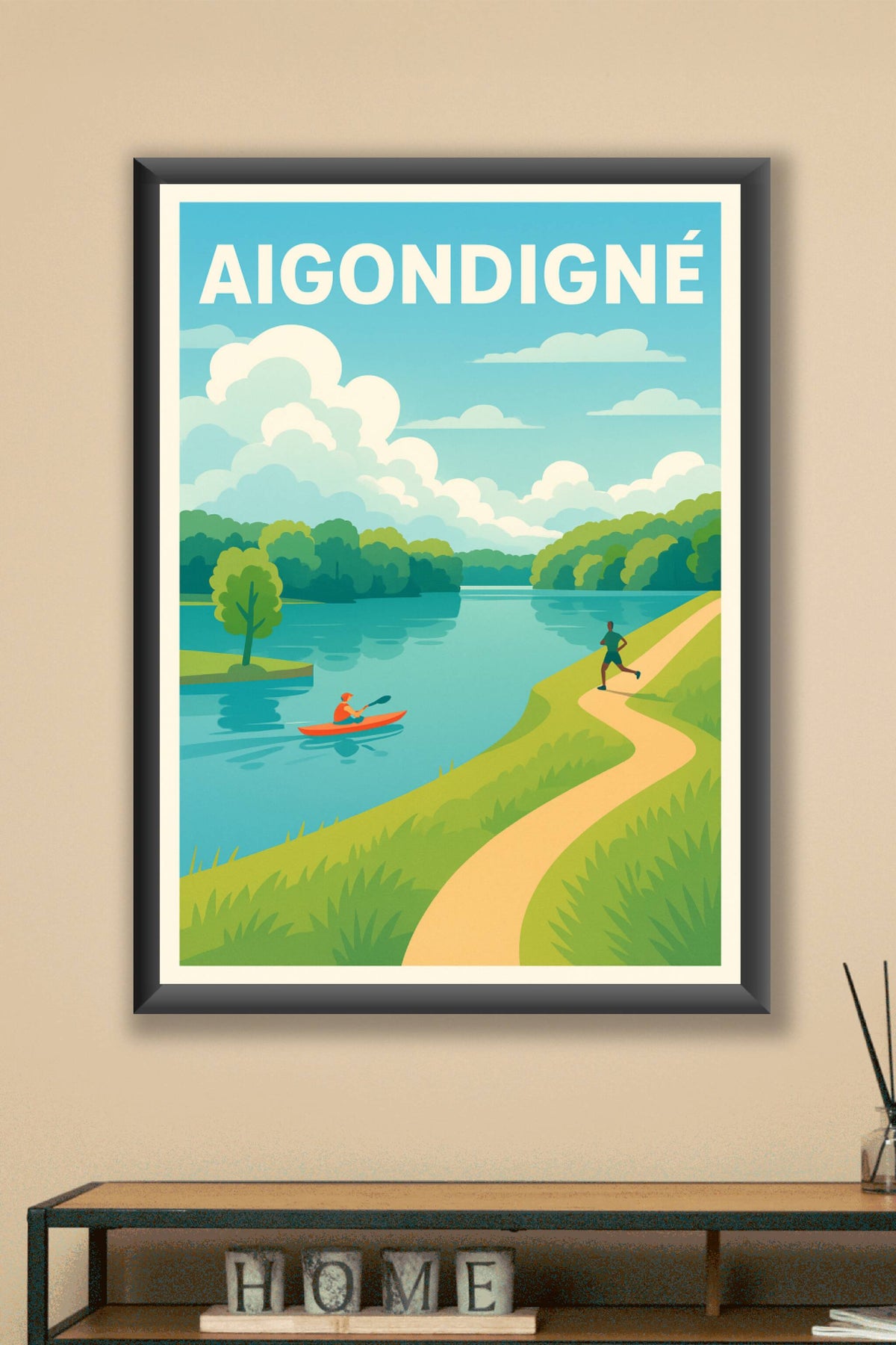 Affiche de Aigondigné - Escapade nature au fil de l'eau