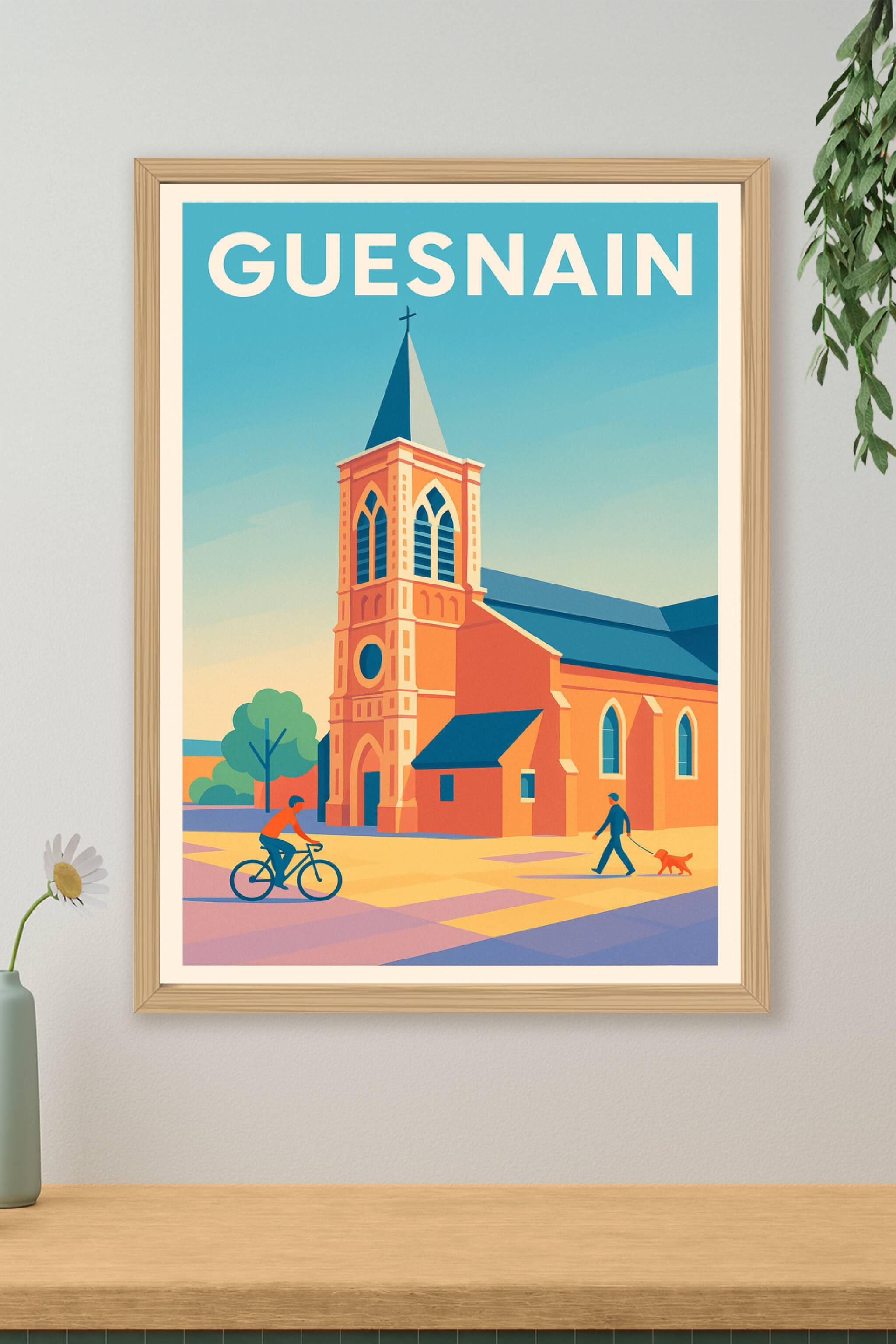 Affiche de Guesnain - Charme architectural au cœur de la ville