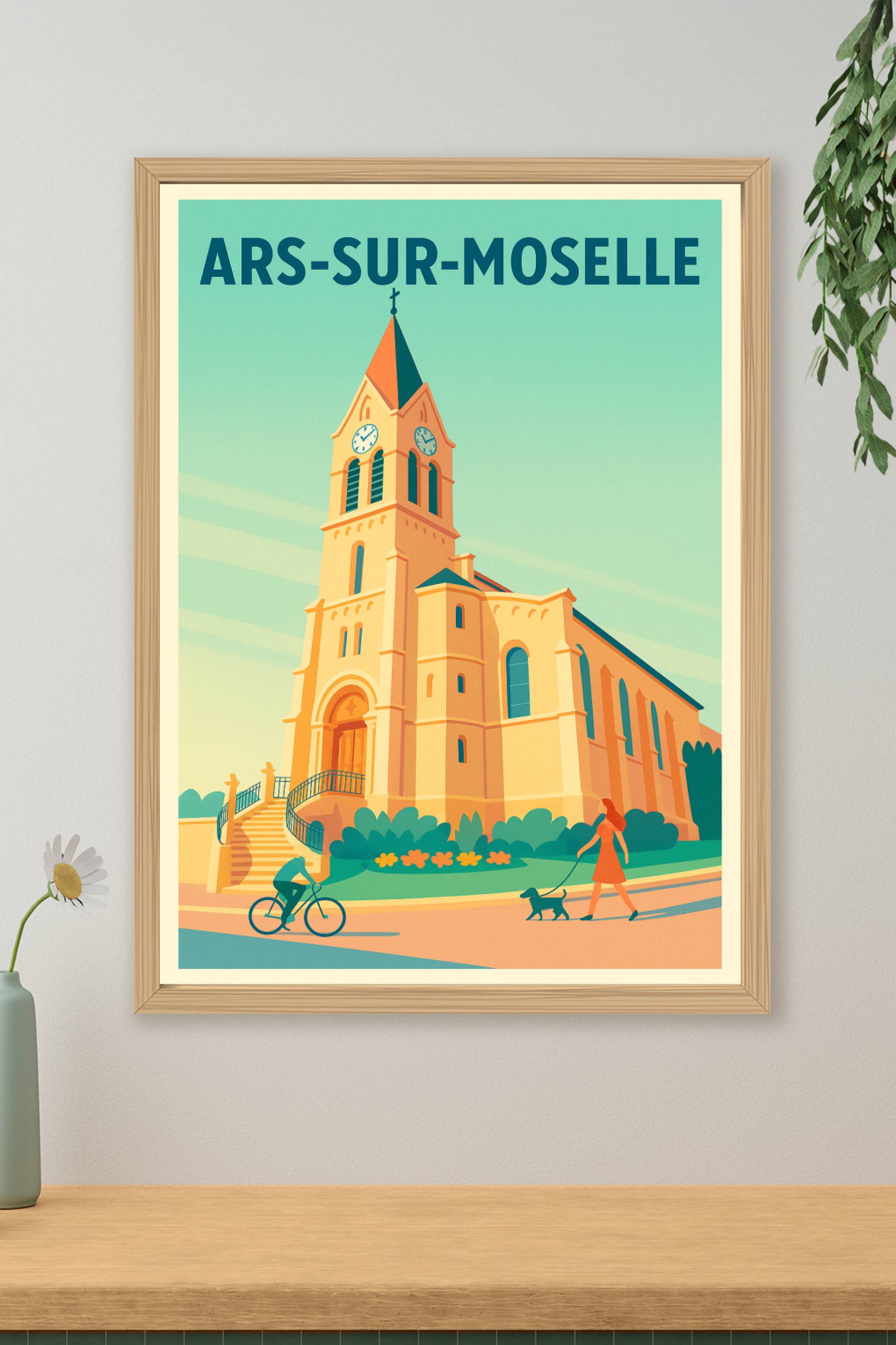 Affiche de Ars-sur-Moselle - Charme architectural et douceur de vivre