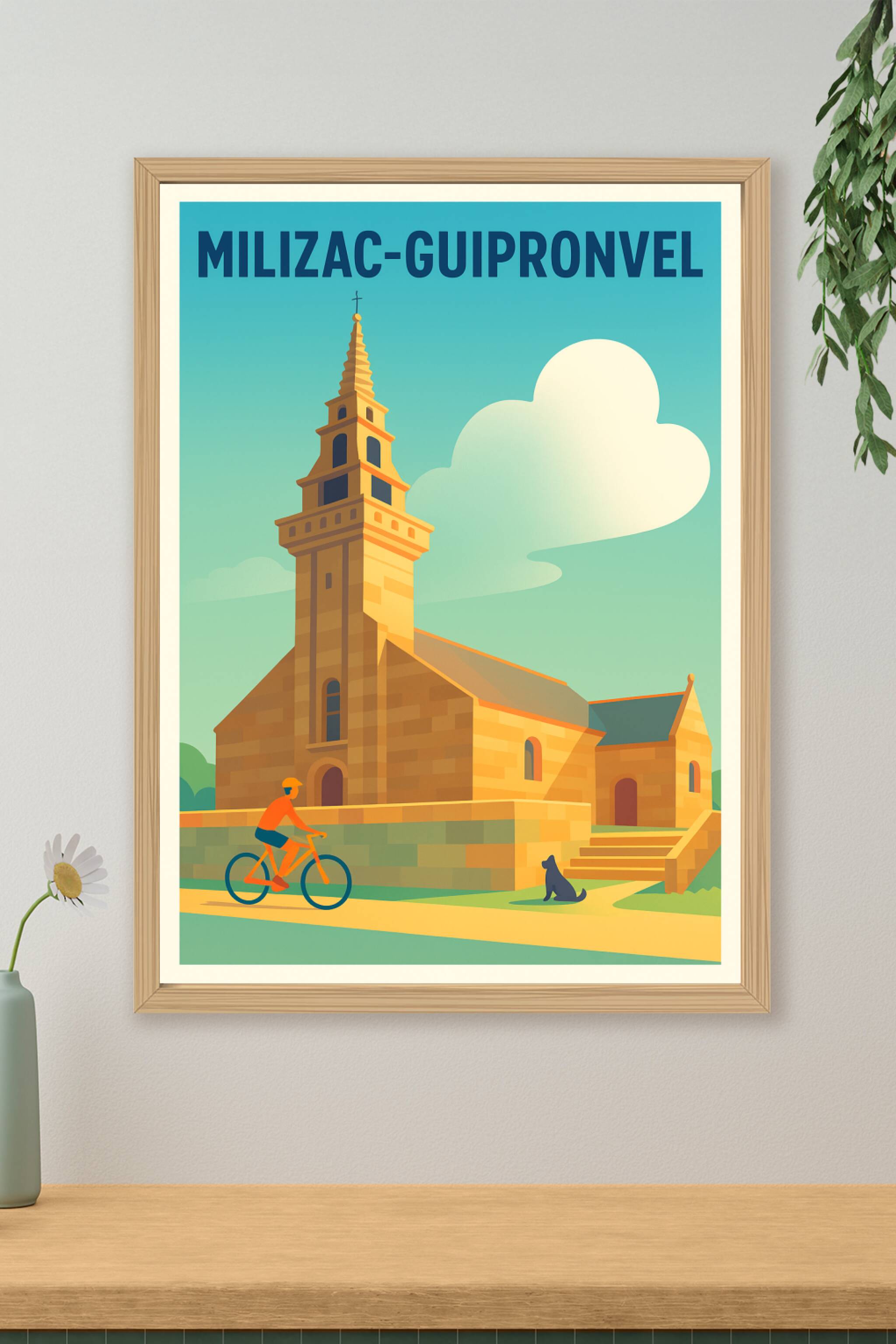 Affiche de Milizac-Guipronvel - Charme architectural et douceur de vivre