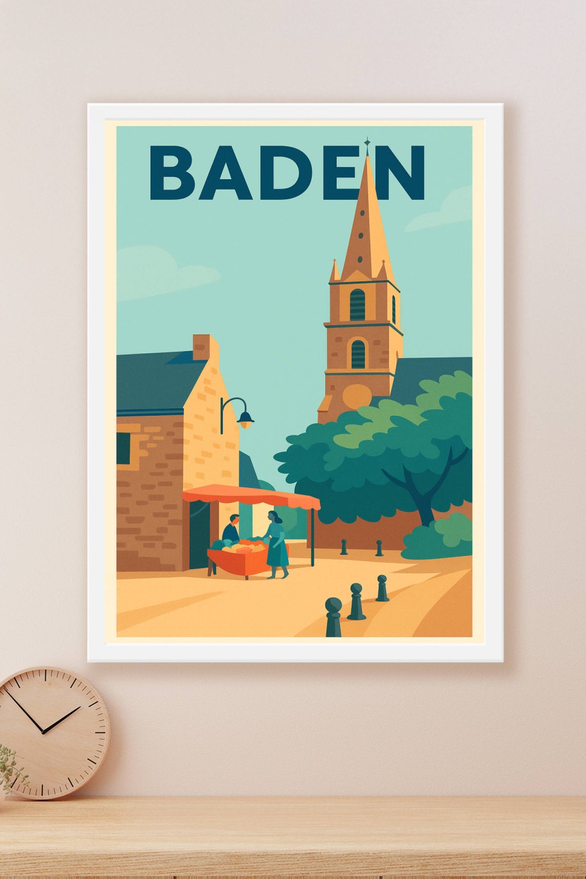 Affiche de Baden - Charme et douceur d'une place de village