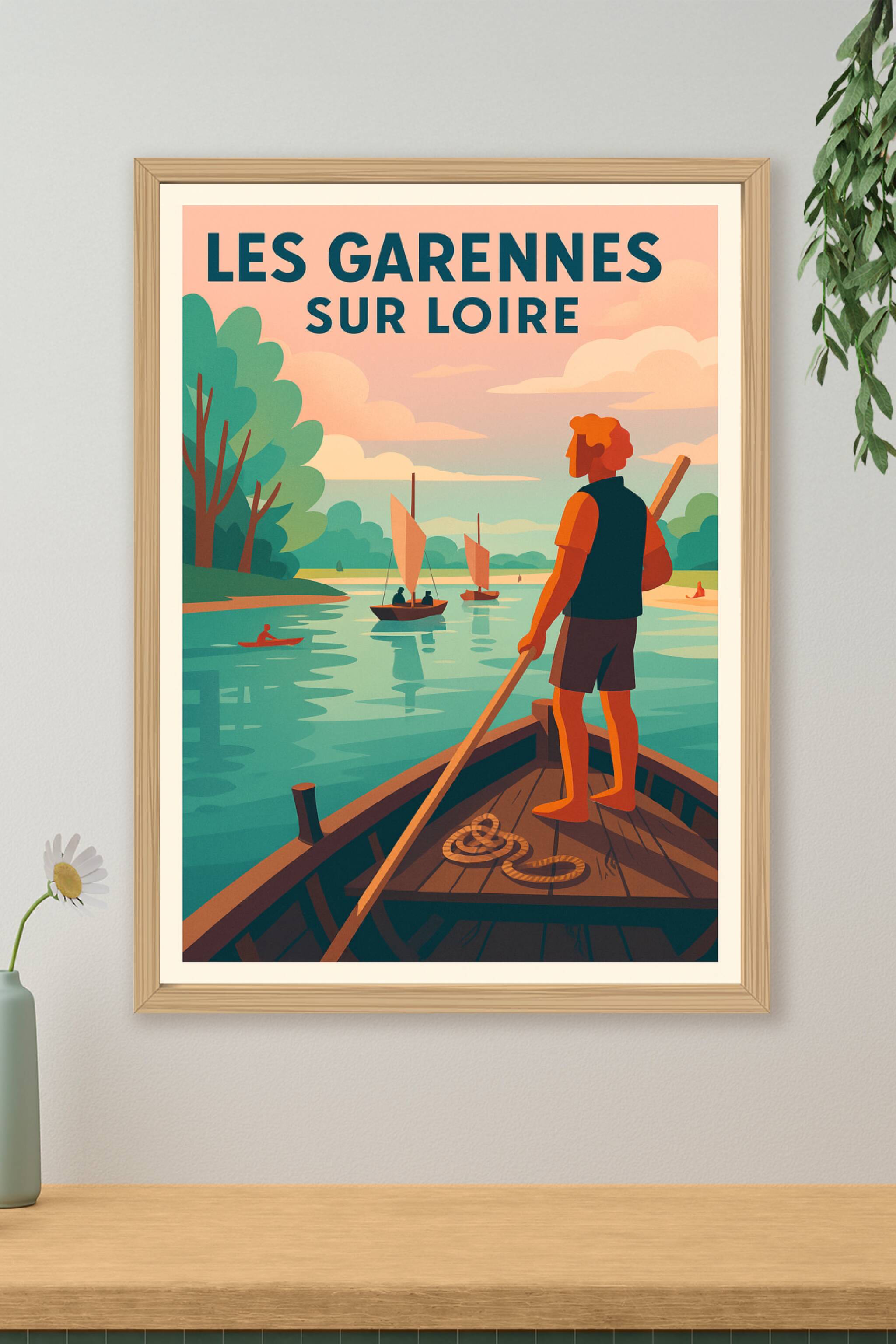 Affiche de Les Garennes sur Loire - Évasion douce au fil de l'eau