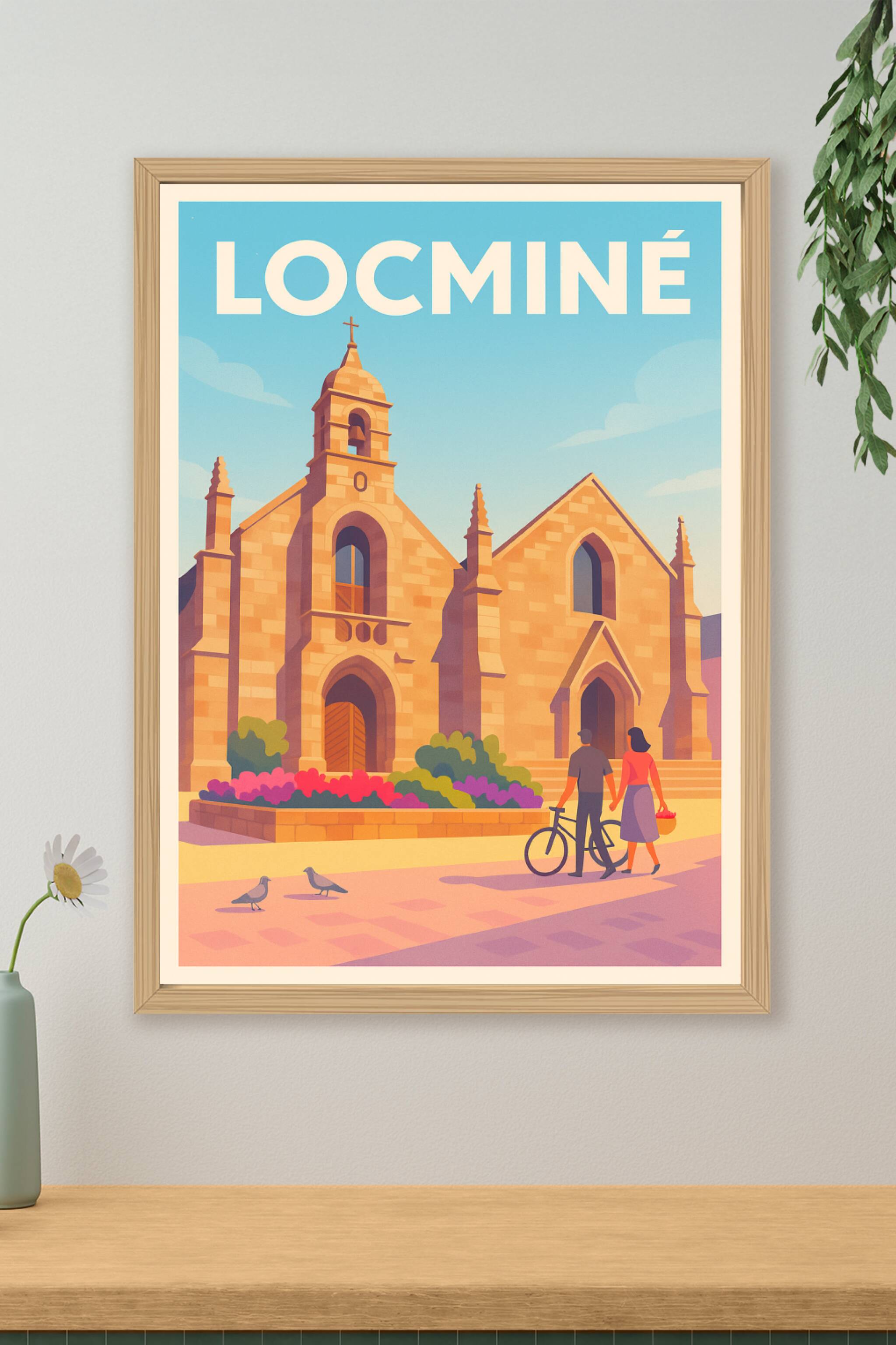 Affiche de Locminé - Charme et sérénité au cœur de la Bretagne