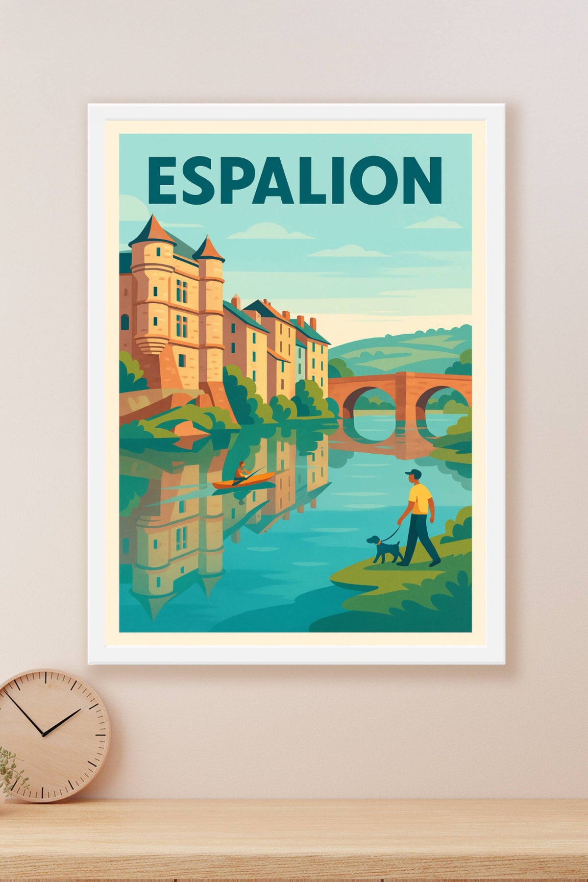 Affiche de Espalion - Un havre de paix au bord de la rivière