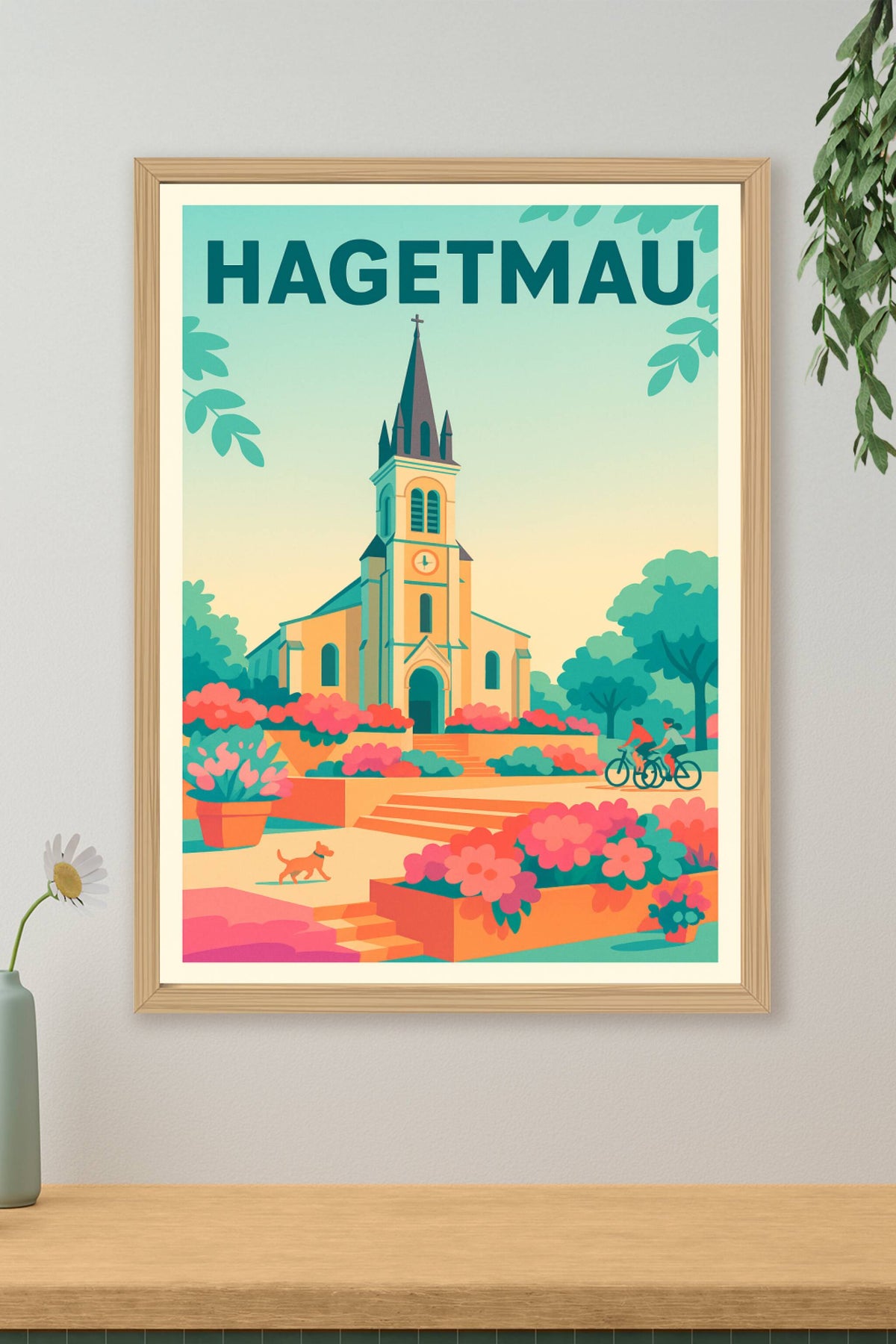 Affiche de Hagetmau - Charme et sérénité au cœur du Béarn