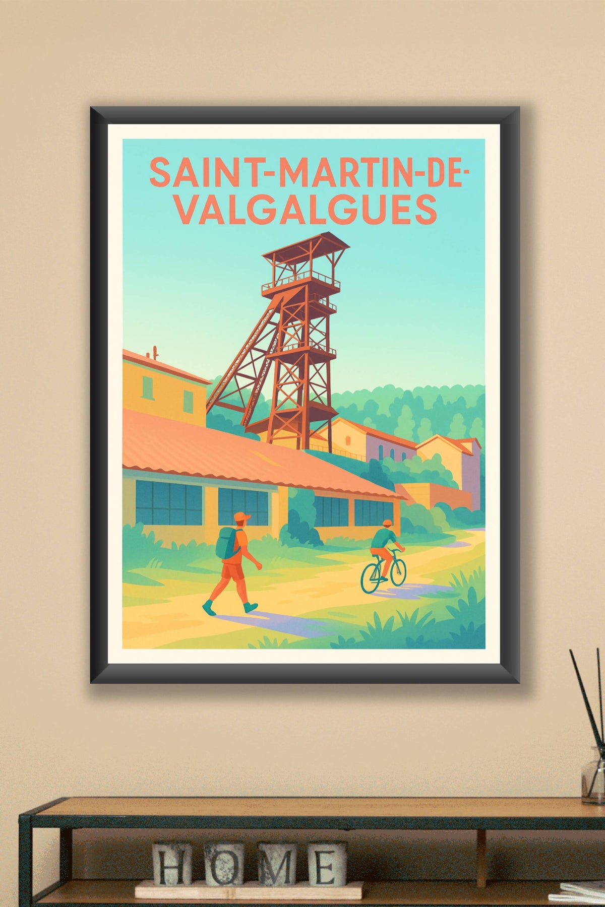 Affiche de Saint-Martin-de-Valgalgues - L'âme industrielle en balade