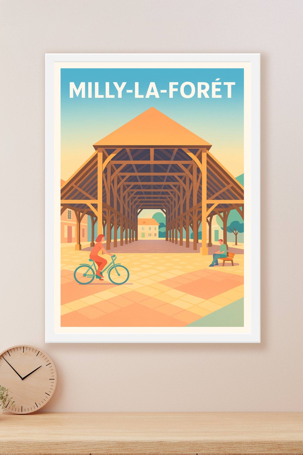 Affiche de Milly-la-Forêt - Charme authentique sous la halle en bois